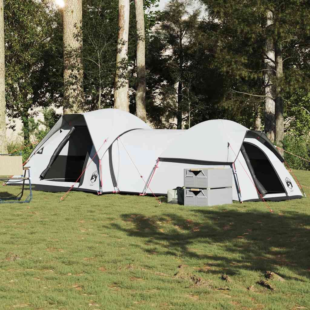 Faltzelt Campingzelt Doppelzelt 287x280x158 cm Weiß