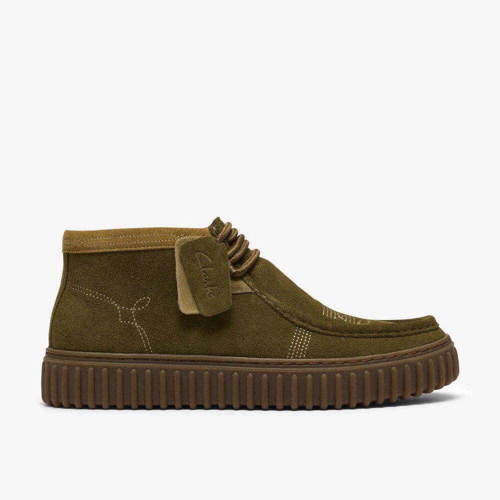 Clarks Clarks - Torhill Hi - Oliv Stiefel