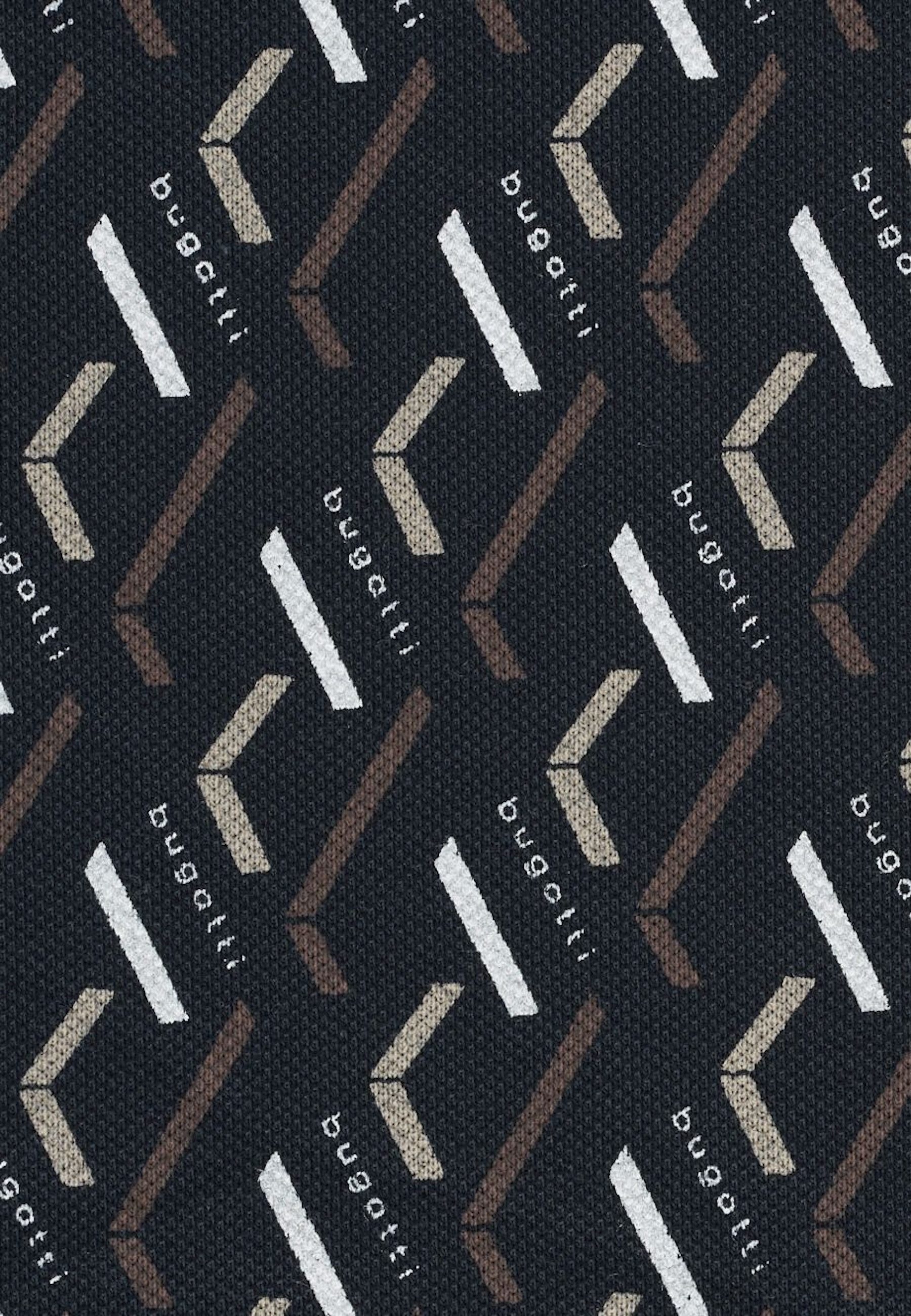 bugatti Poloshirt mit auffälligem Print
