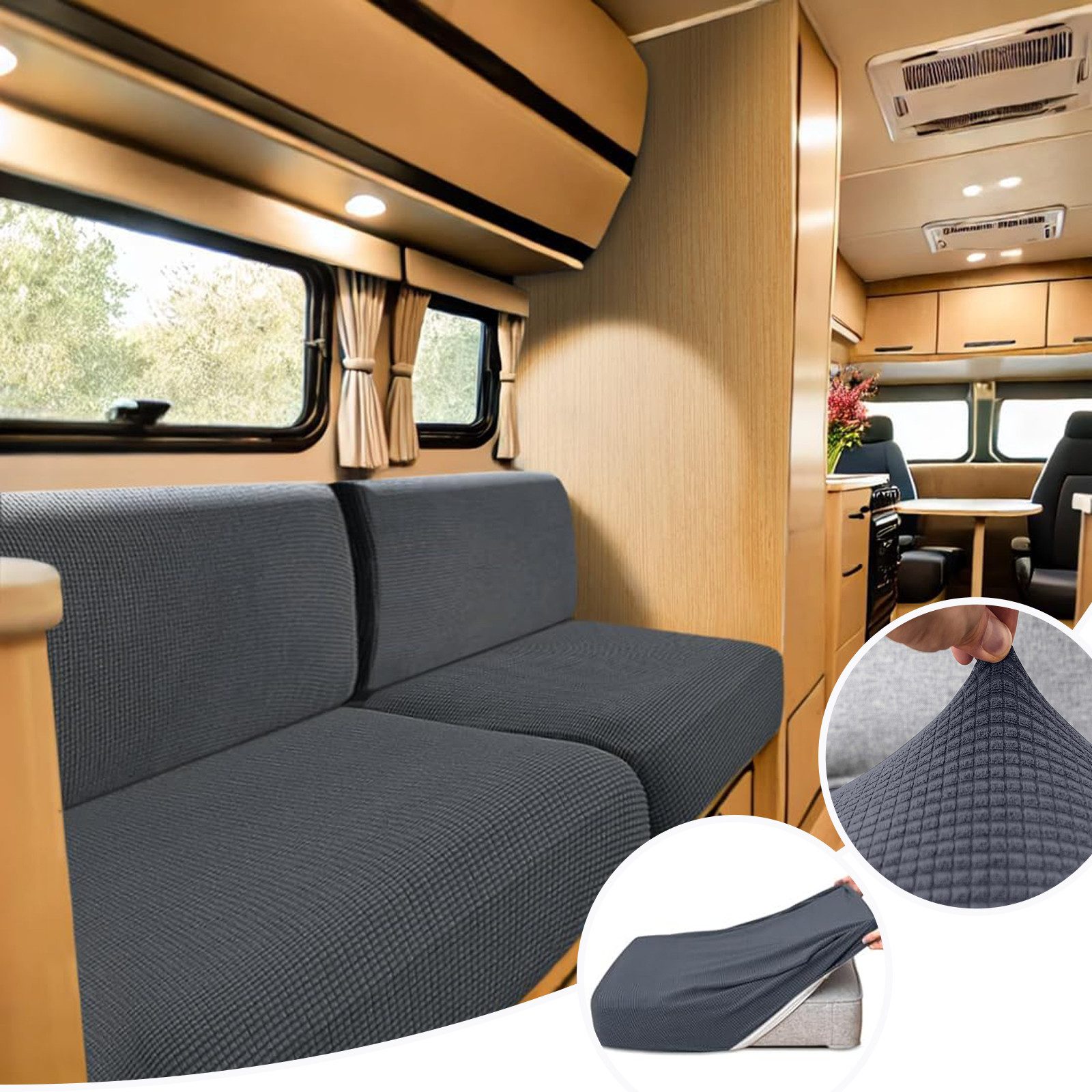 BTTO Sitzflächenhusse 2 Stück Wasserdicht Jacquard-Sofabezug, Stretch Sitzk günstig online kaufen