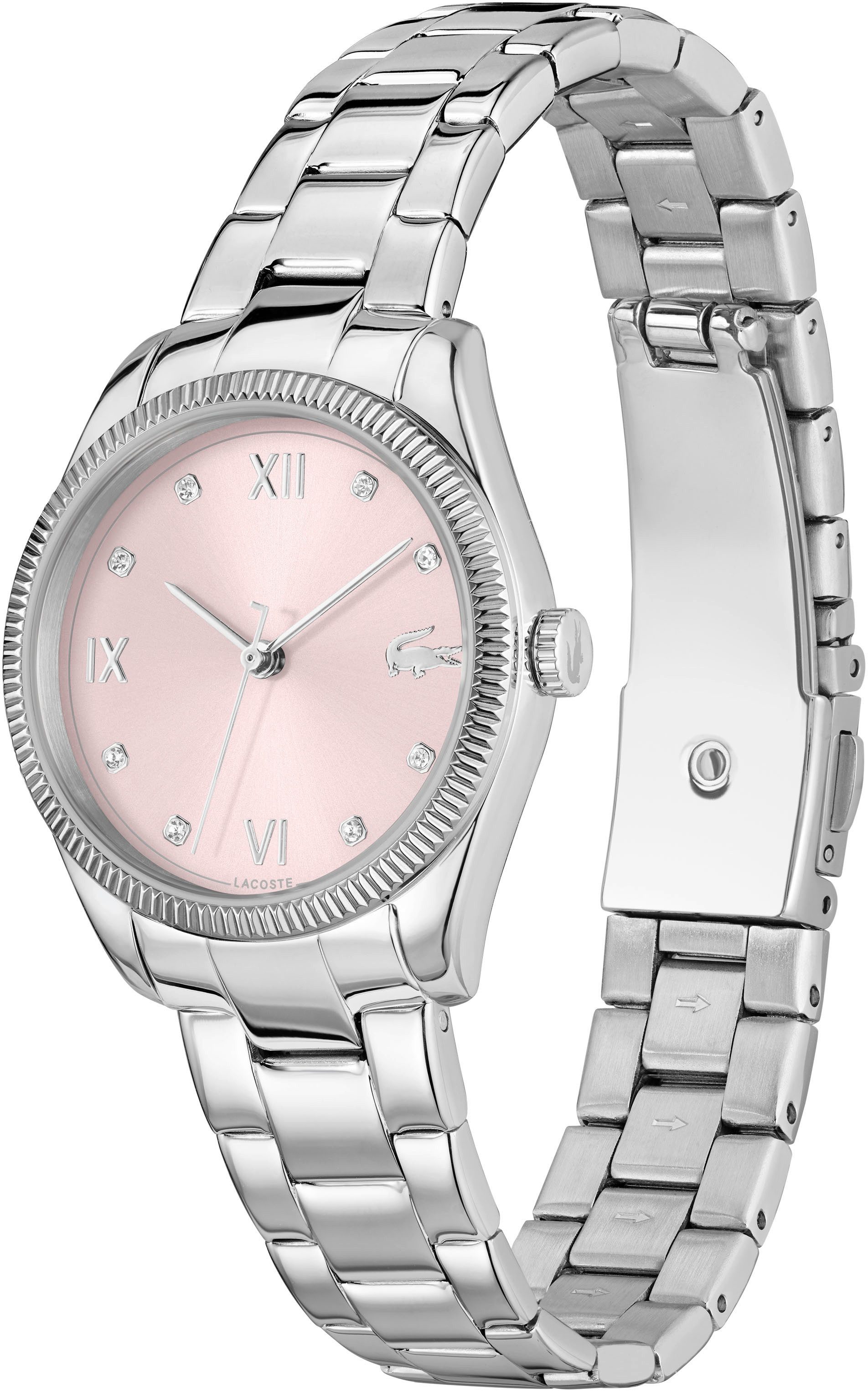 Lacoste Quarzuhr LACOSTE PARISIENNE 2001422, Armbanduhr, Damenuhr, Edelstah günstig online kaufen