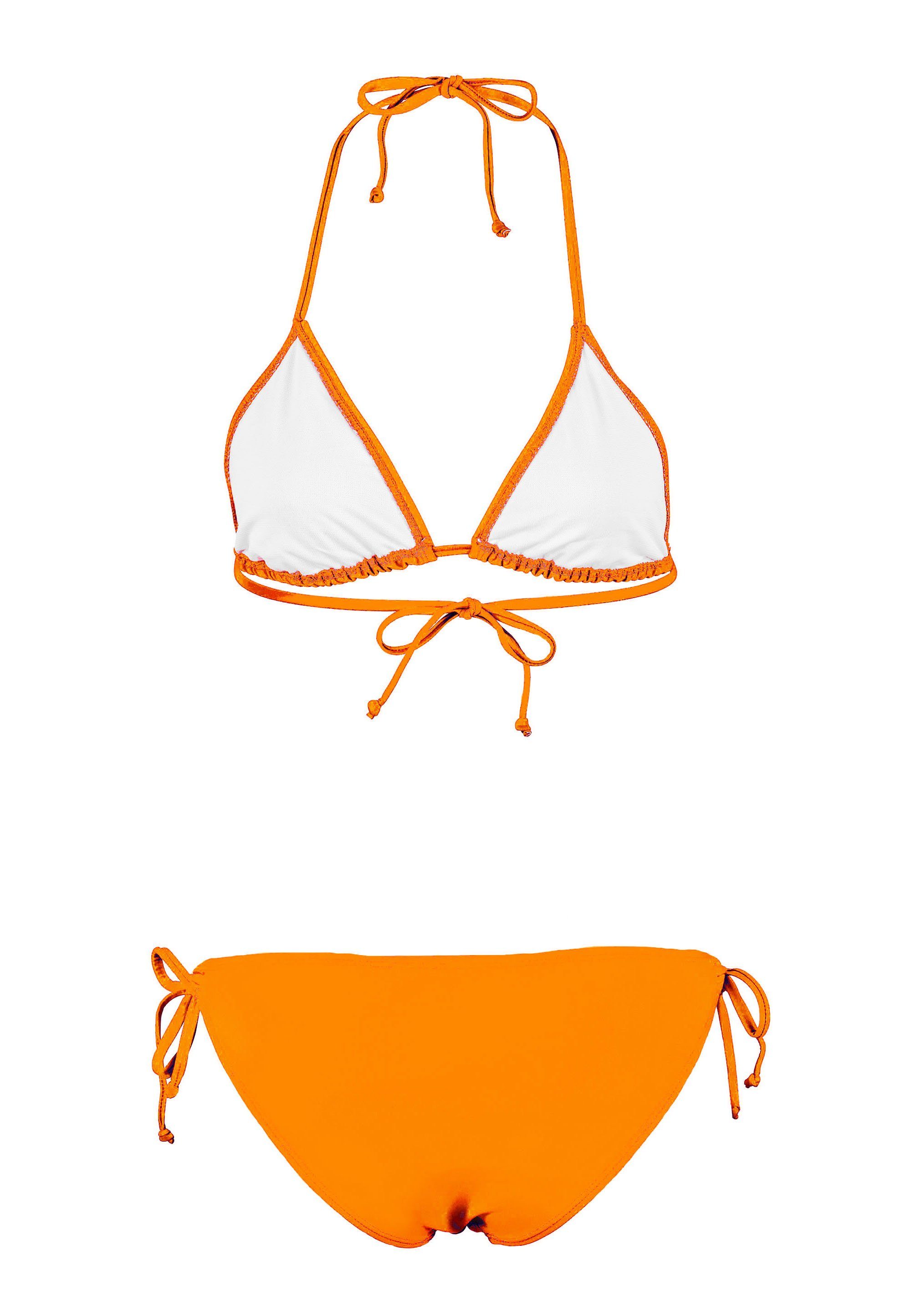 Beco Beermann Triangel-Bikini-Top BECO-Basic Side Tie Triangle Bikini (2-St), in modischen Farben