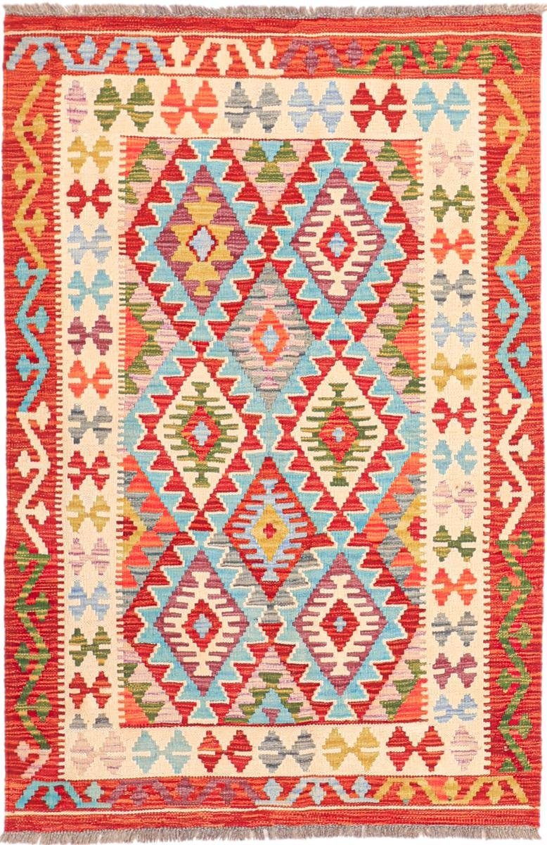 Orientteppich Kelim Afghan Heritage 101x151 Handgewebter Moderner Orientteppich, Nain Trading, rechteckig, Höhe: 3 mm
