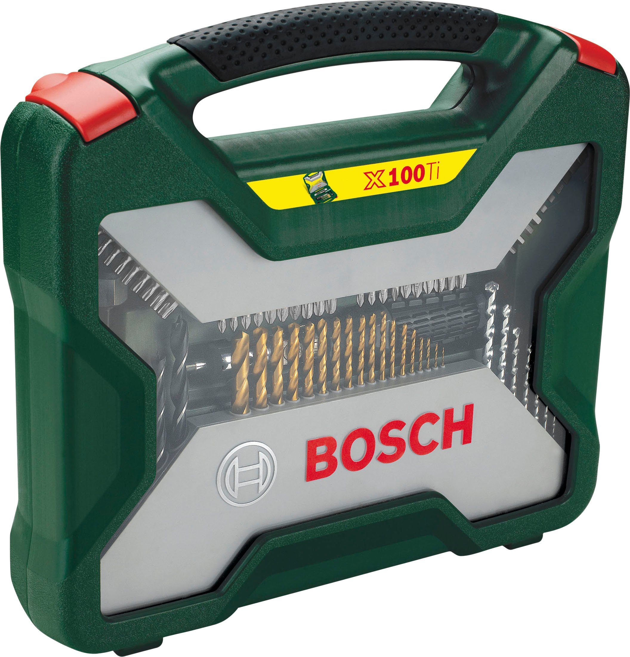 Bit-Set Bohrer- Set und 100-tlg), Home (Set, TiN-beschichtetes Garden & Bosch X-Line,