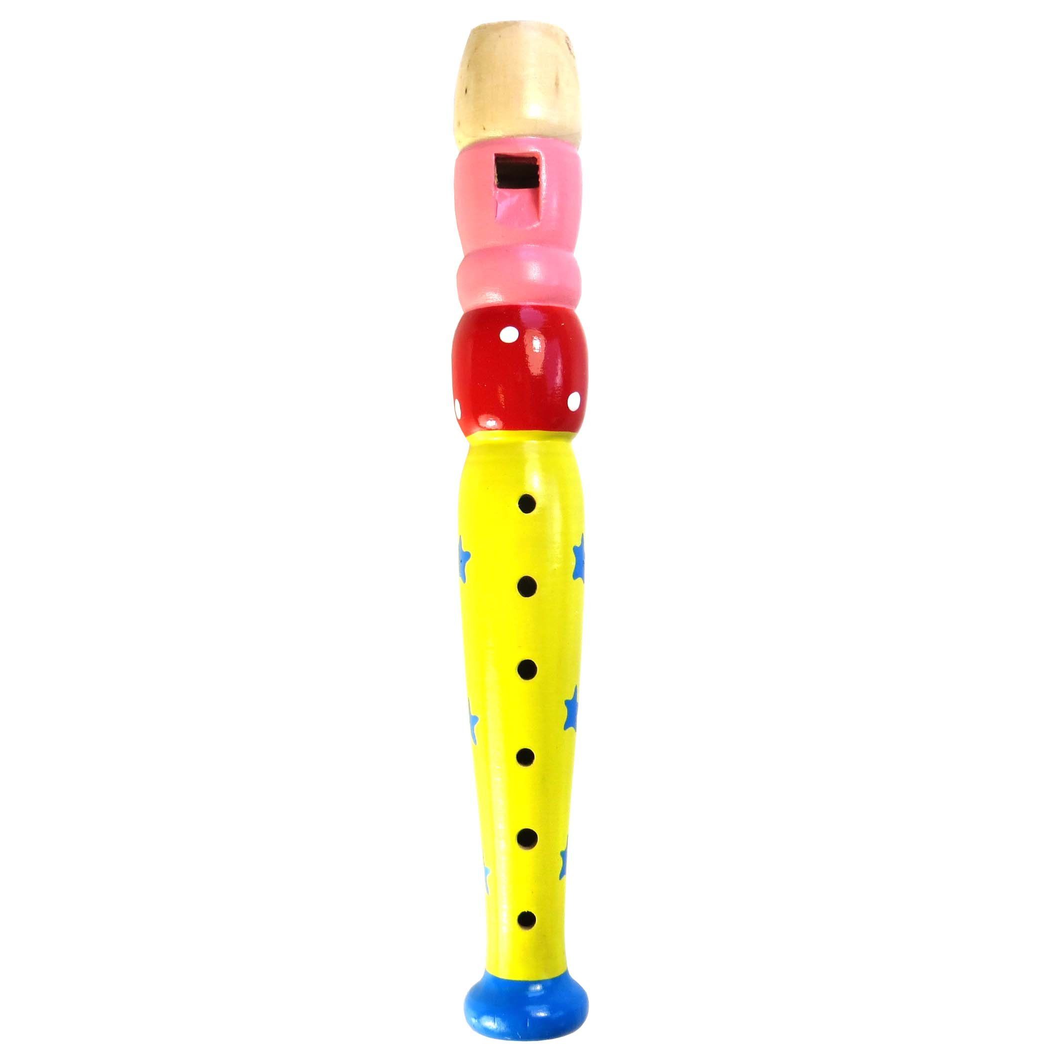 keepdrum Blockflöte keepdrum KFL2YW Flöte aus Holz für Kinder Gelb