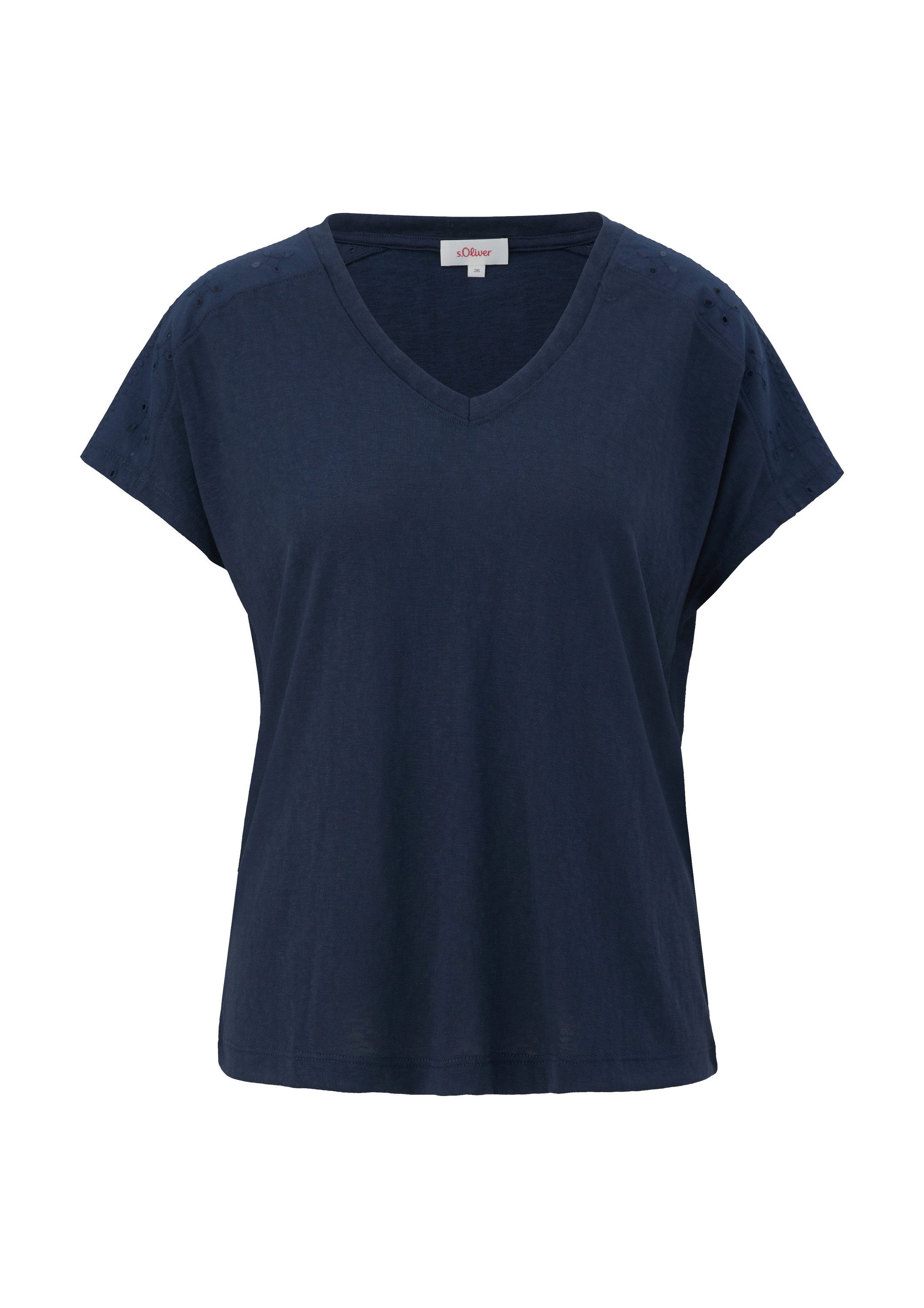 s.Oliver Kurzarmshirt T-Shirt Jersey-T-Shirt im Relaxed günstig online kaufen