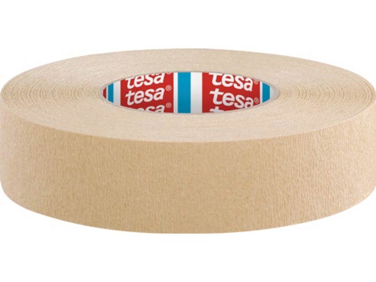 tesa Klebeband 8er Pack Kreppband tesakrepp® 4319 sta.gekreppt hellbraun L.50m B.38m