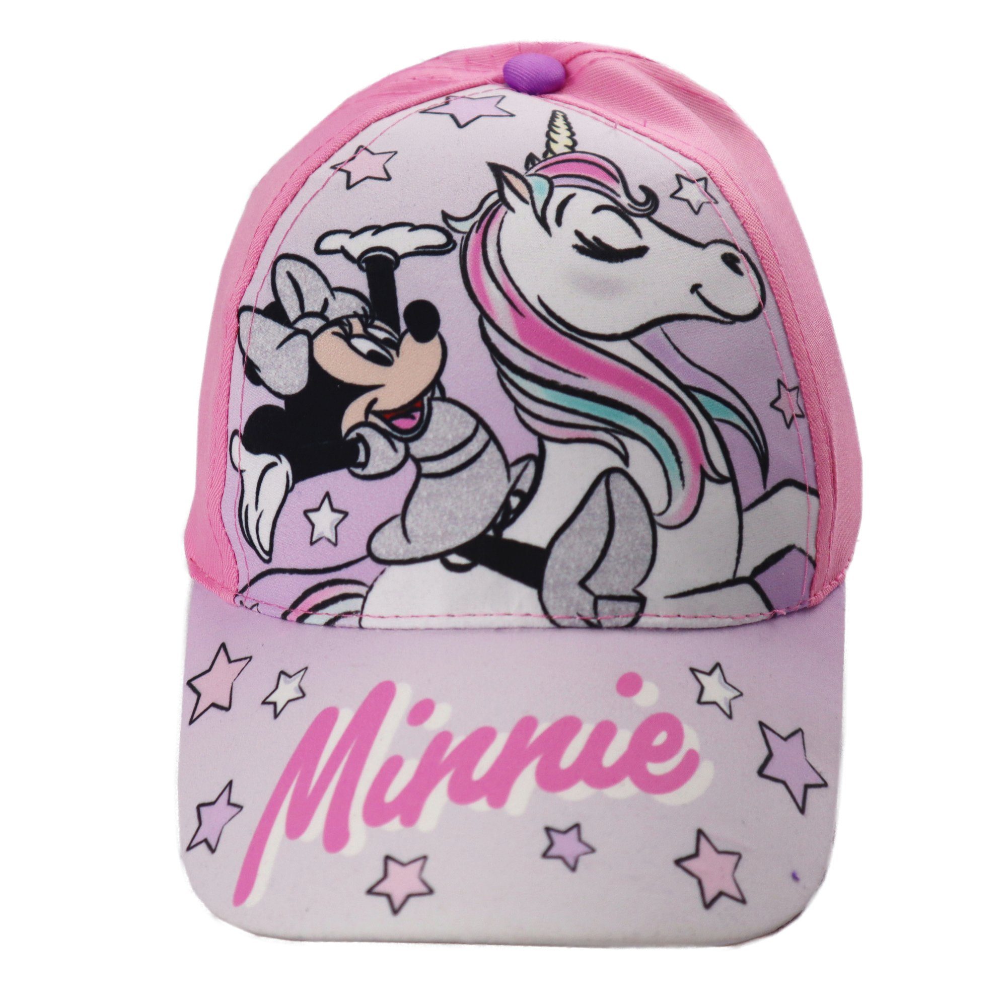 Disney Minnie Mouse Baseball Cap 54 Maus Baseball Kappe 50 Basecap Minnie Kinder Einhorn bis Gr. Rosa