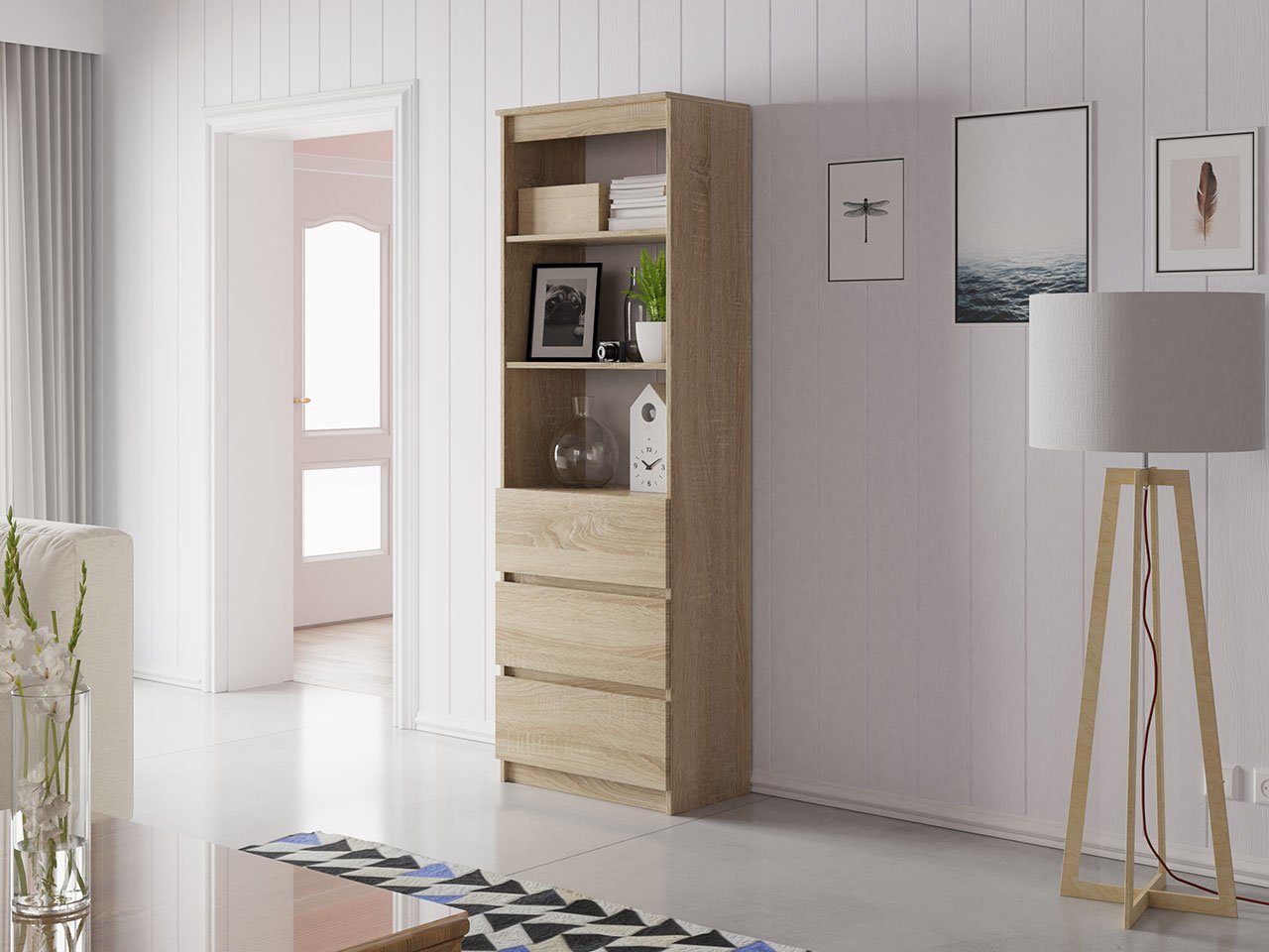 MIRJAN24 Regal Office RS-60, mit 3 Fächer und 3 Schubladen, Aktenregal, Uni günstig online kaufen