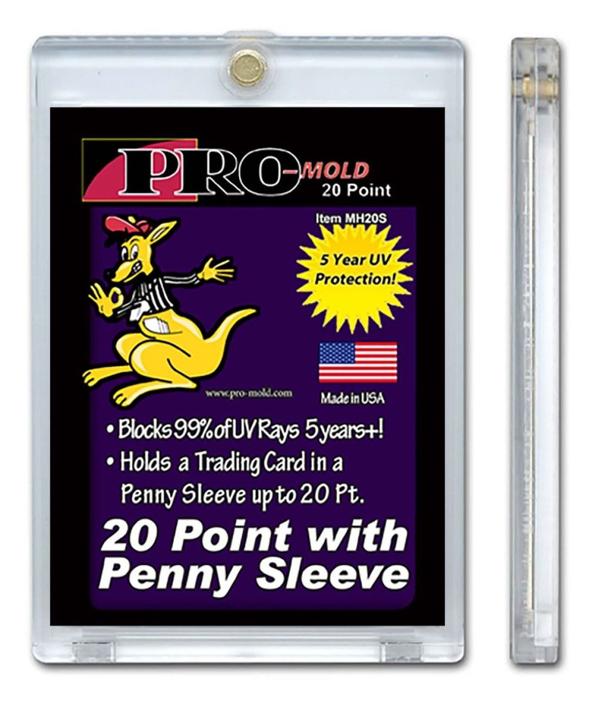 Pro-Mold Sammelkarte BCW PRO-MOLD Sleeved Magnetic Card Holder 20pt