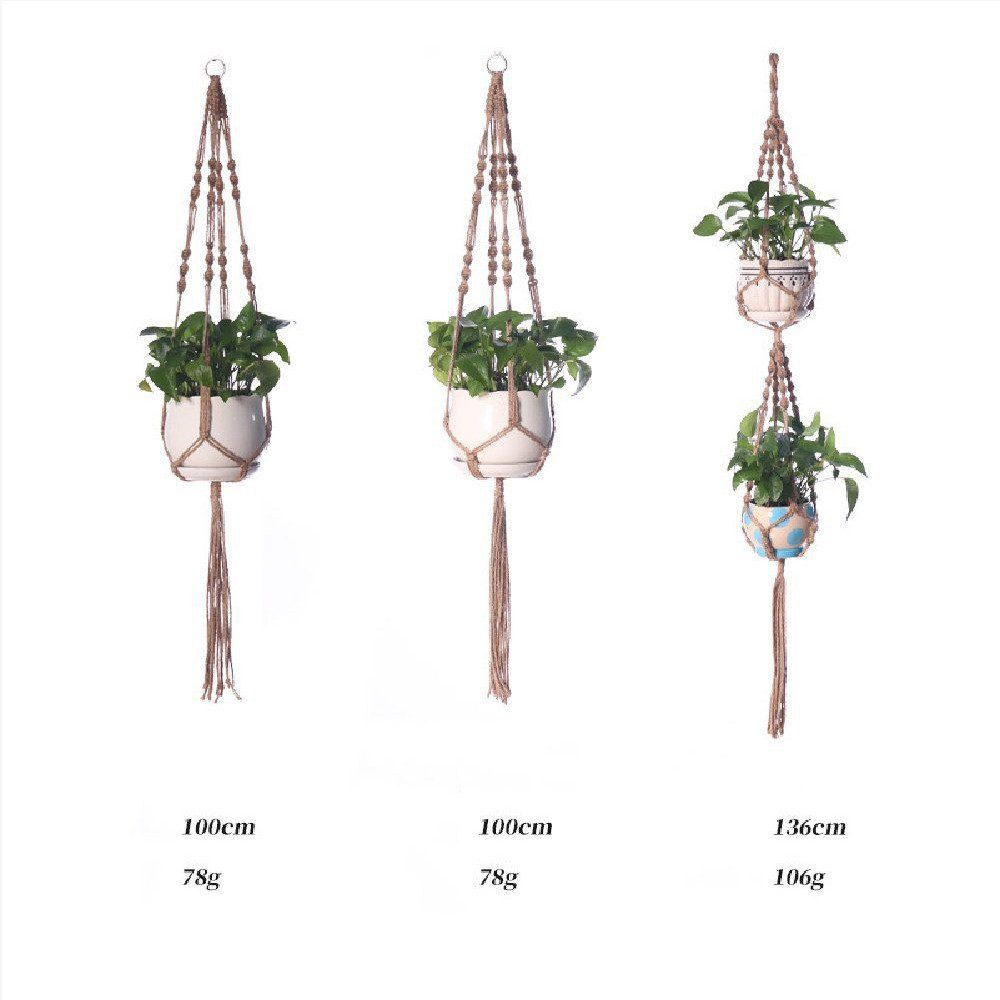 Coonoor Dekohänger Makramee Blumenampel, Blumentopf Pflanzen günstig online kaufen