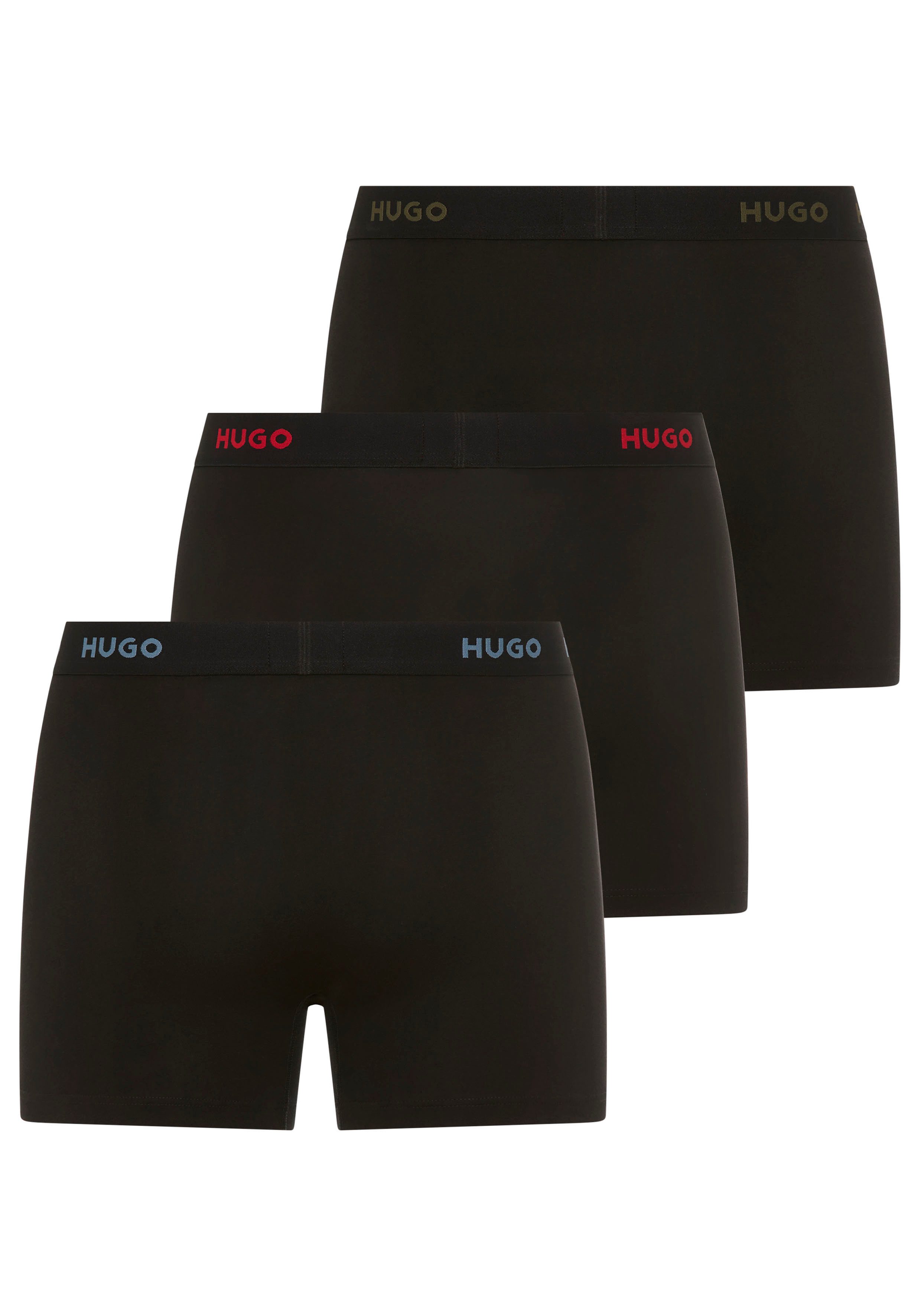 HUGO Boxer BOXERBR TRIPLE (Packung, 3-St., 3er) mit elastischem Bund günstig online kaufen