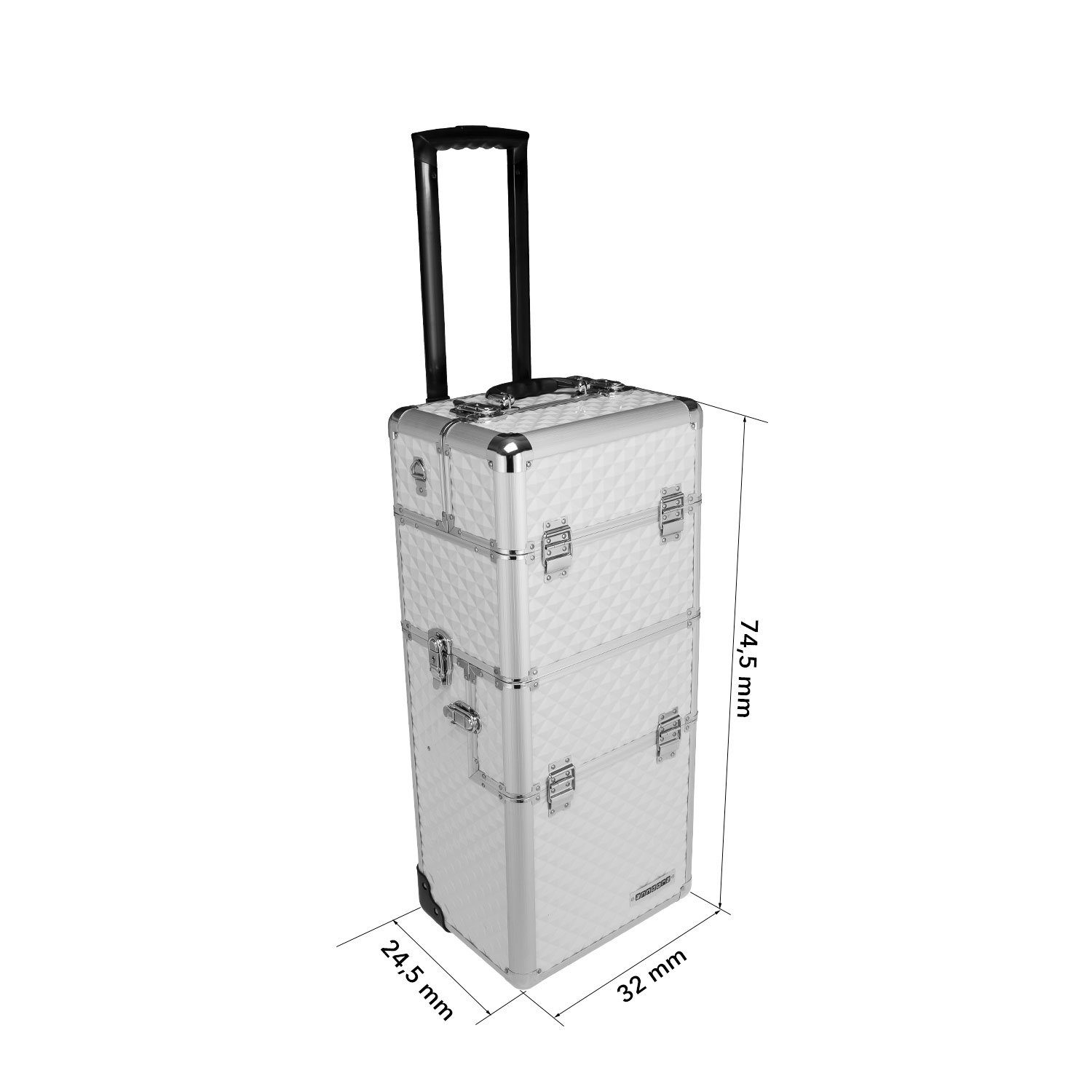 anndora Trolley 60 L Rollkoffer Beautycase, 2 Rollen, ausziehbarer Teleskop günstig online kaufen