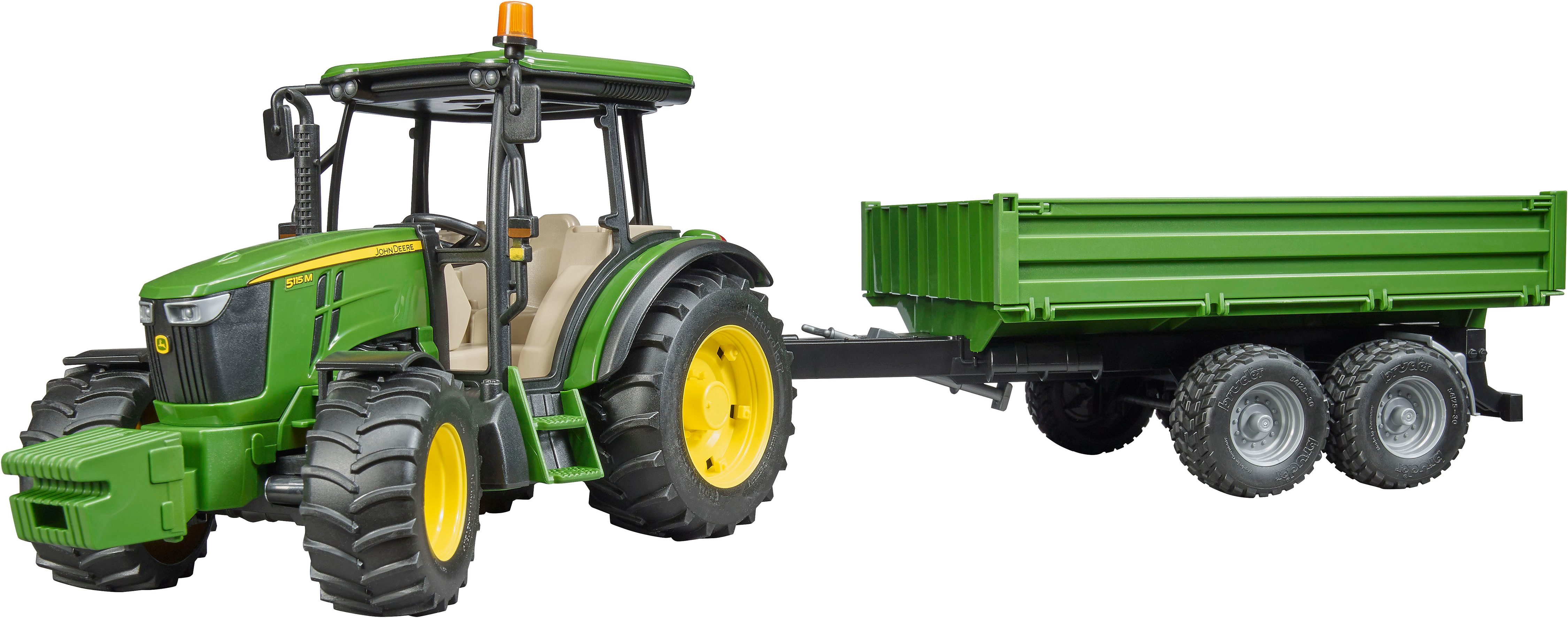 Bruder® Spielzeug-Traktor John Deere 5115M mit Bordwandanhänger 45 cm (0210 günstig online kaufen