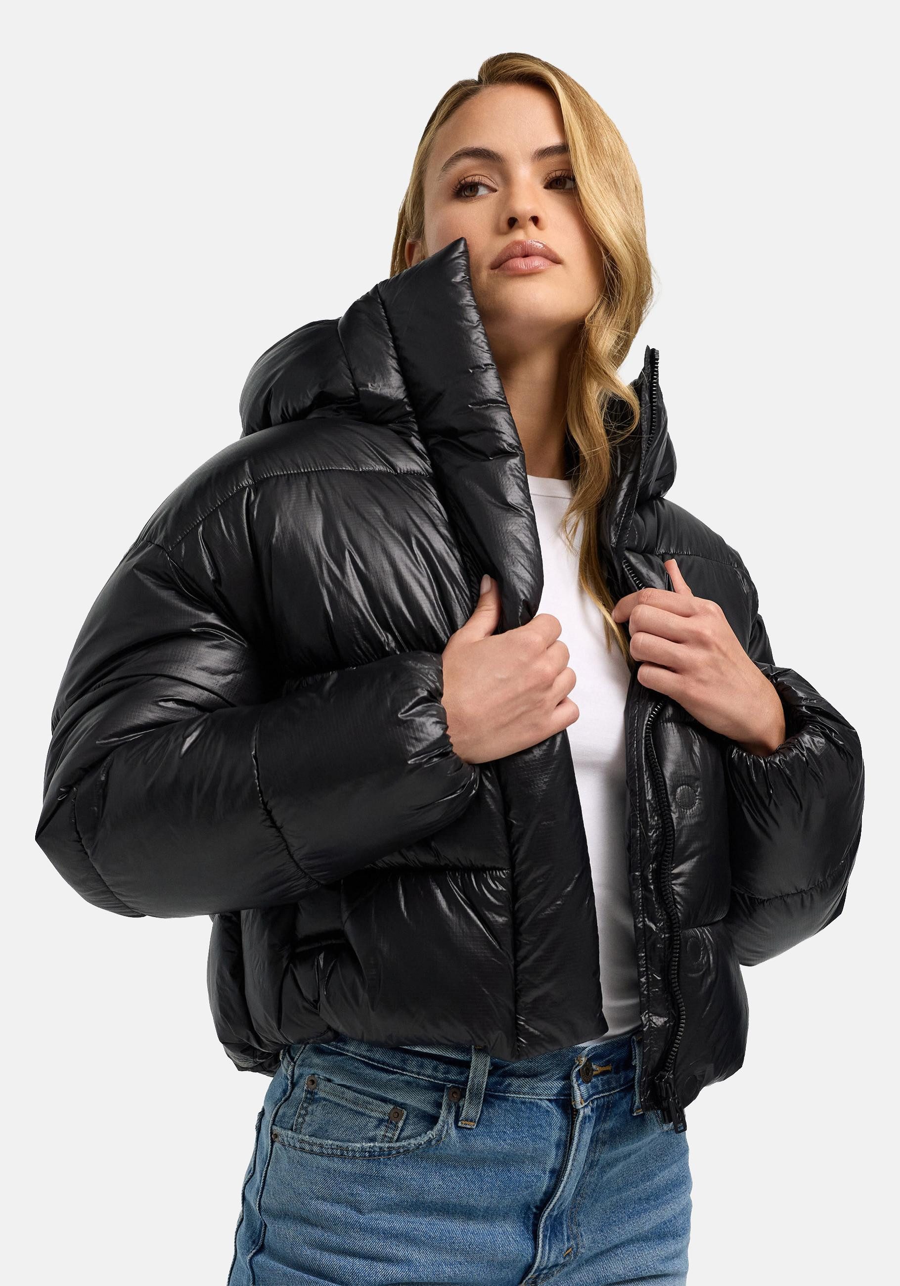 Navahoo Outdoorjacke Polar-Unit 14 Damen Steppjacke mit abnehmbarer Kapuze