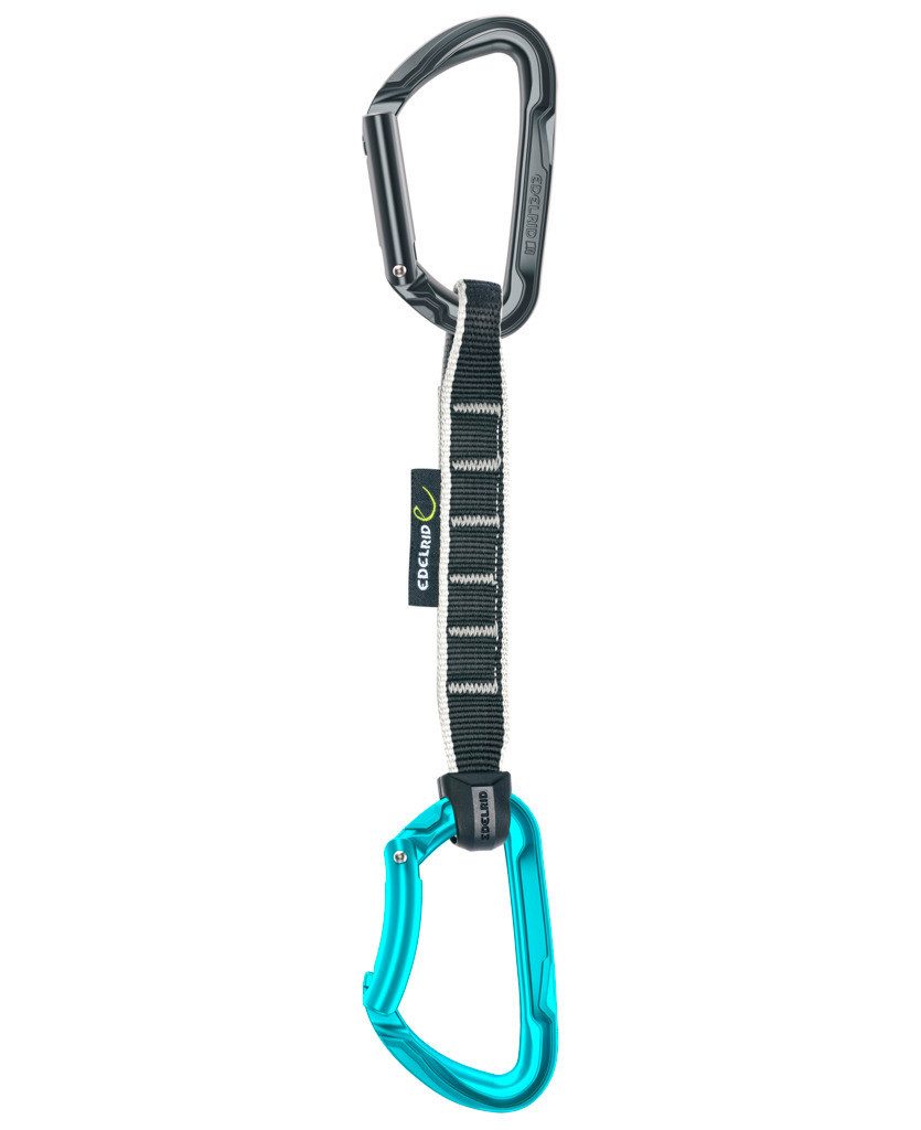 Edelrid Karabiner Pure Pro Set 18cm Allround-Expresset slate/icemint