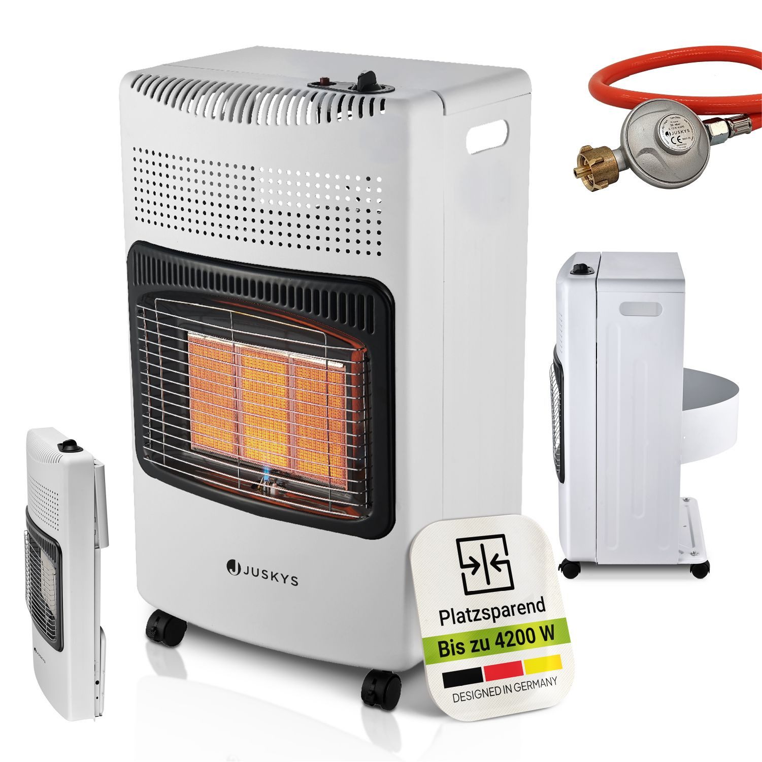 Juskys Heizstrahler GS42US, 4200 W, stark und energiesparend, 3-Stufen-Wärm günstig online kaufen