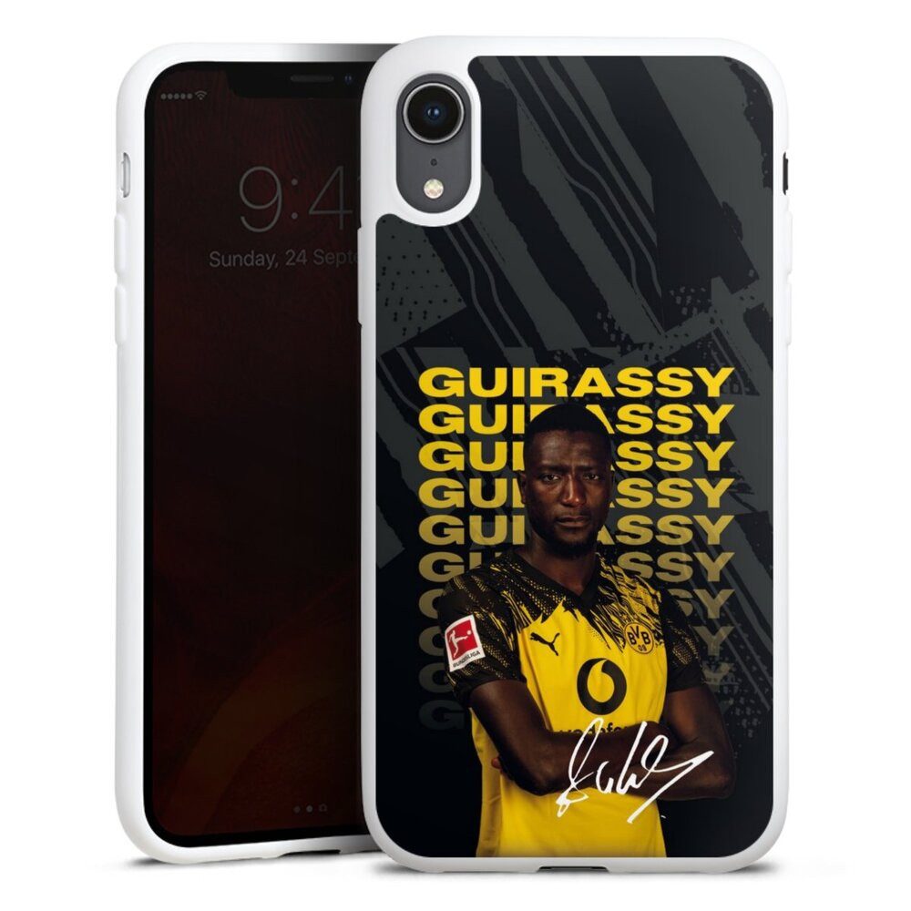 DeinDesign Handyhülle Borussia Dortmund Serhou Guirassy BVB Serhou Guirassy 25/26, Apple iPhone Xr Silikon Hülle Bumper Case Handy Schutzhülle