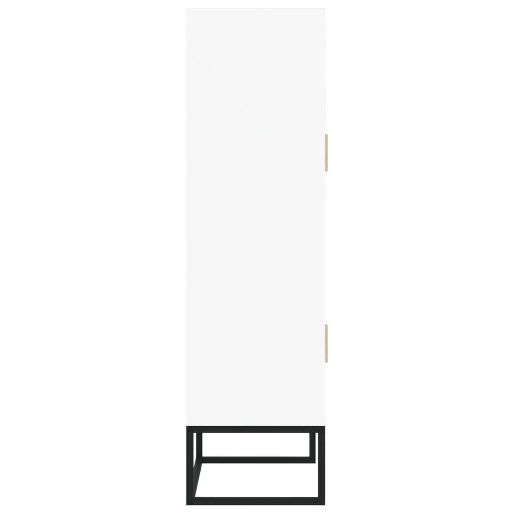cm (1-St) Weiß Highboard Holzwerkstoff Fächerschrank vidaXL 70x35x125