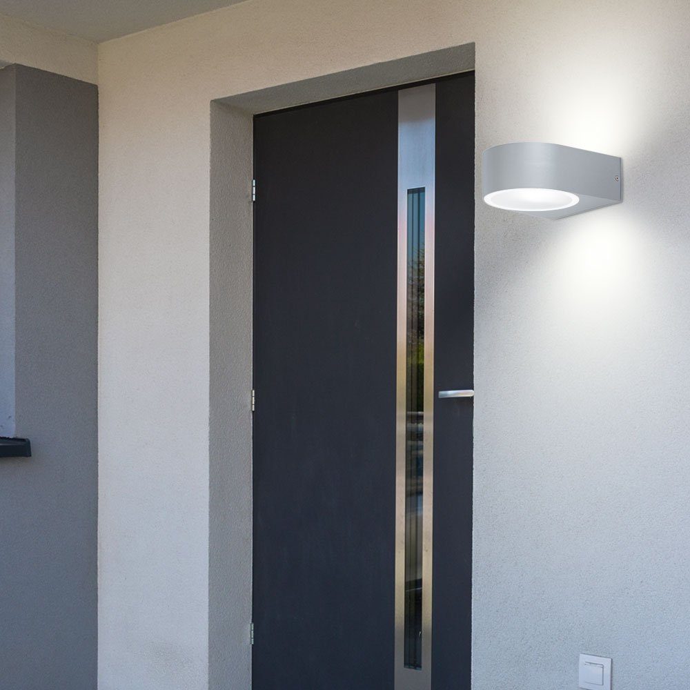 etc-shop Außen-Wandleuchte, Leuchtmittel nicht inklusive, Außenleuchte Wandstrahler Haustür Wandlampe Fassadenleuchte