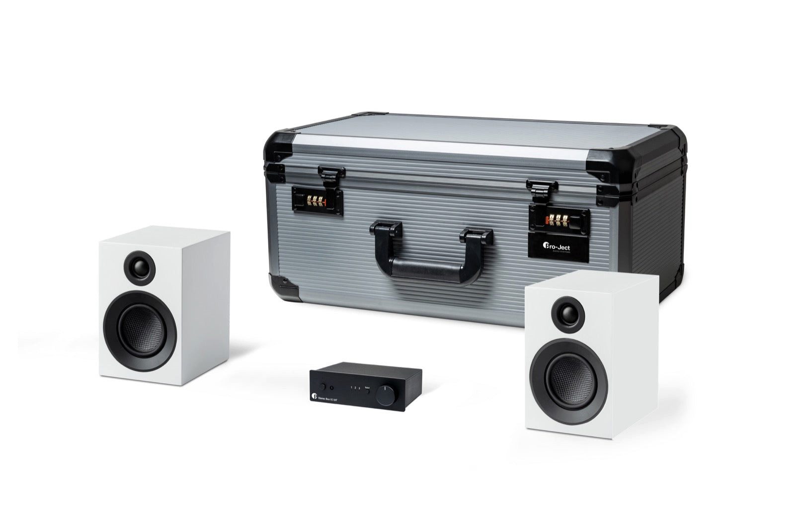 Pro-Ject Audio-System Pro-Ject Travel Set - Schwarz - Weiß