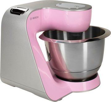 BOSCH Küchenmaschine CreationLine MUM58K20, 1000 W, 3,9 l Schüssel, inkl. 1,25 L Mixer, Durchlaufschnitzler, 3 Scheiben und Patisserie-Set