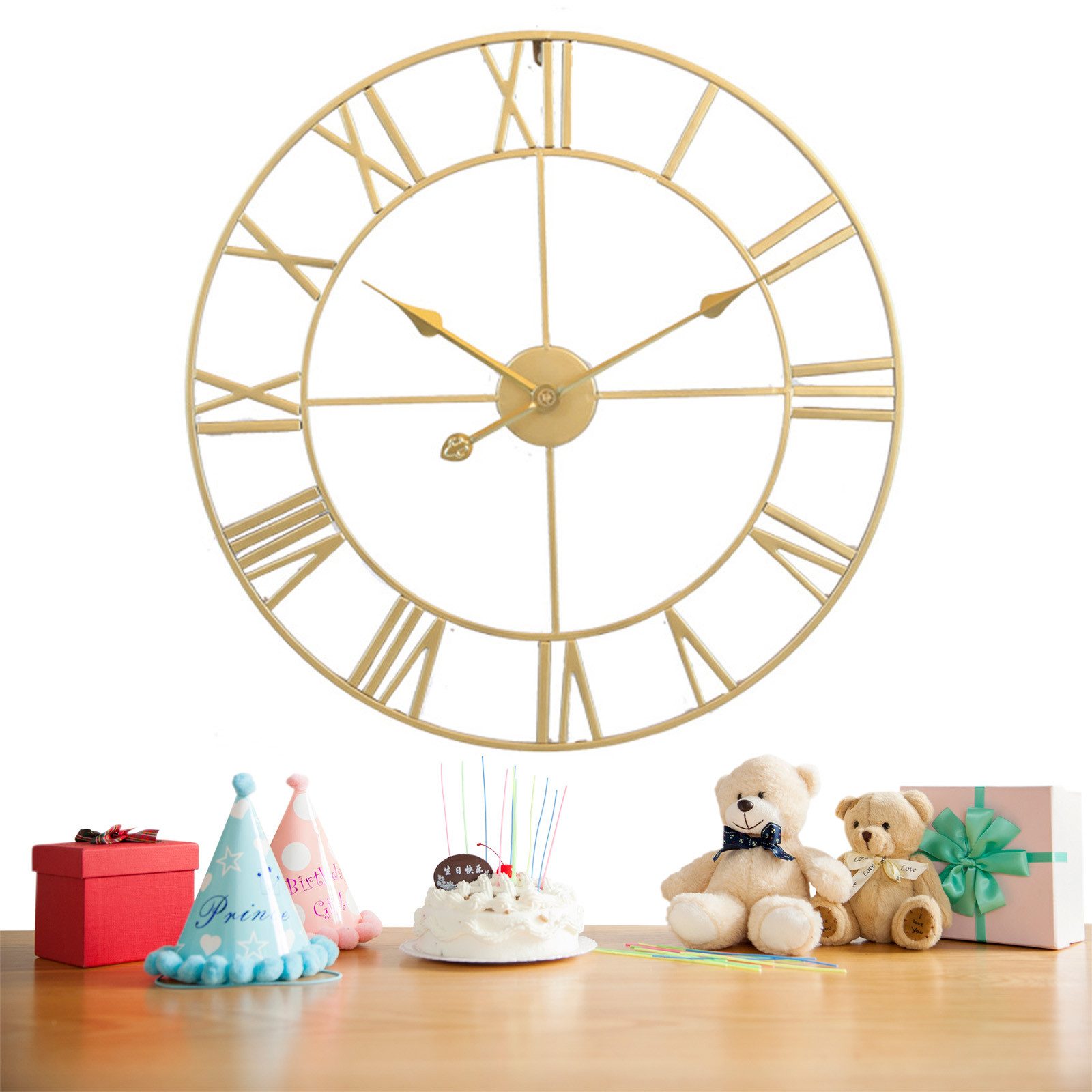 OKWISH Wanduhr 50 cm Große Wanduhr günstig online kaufen