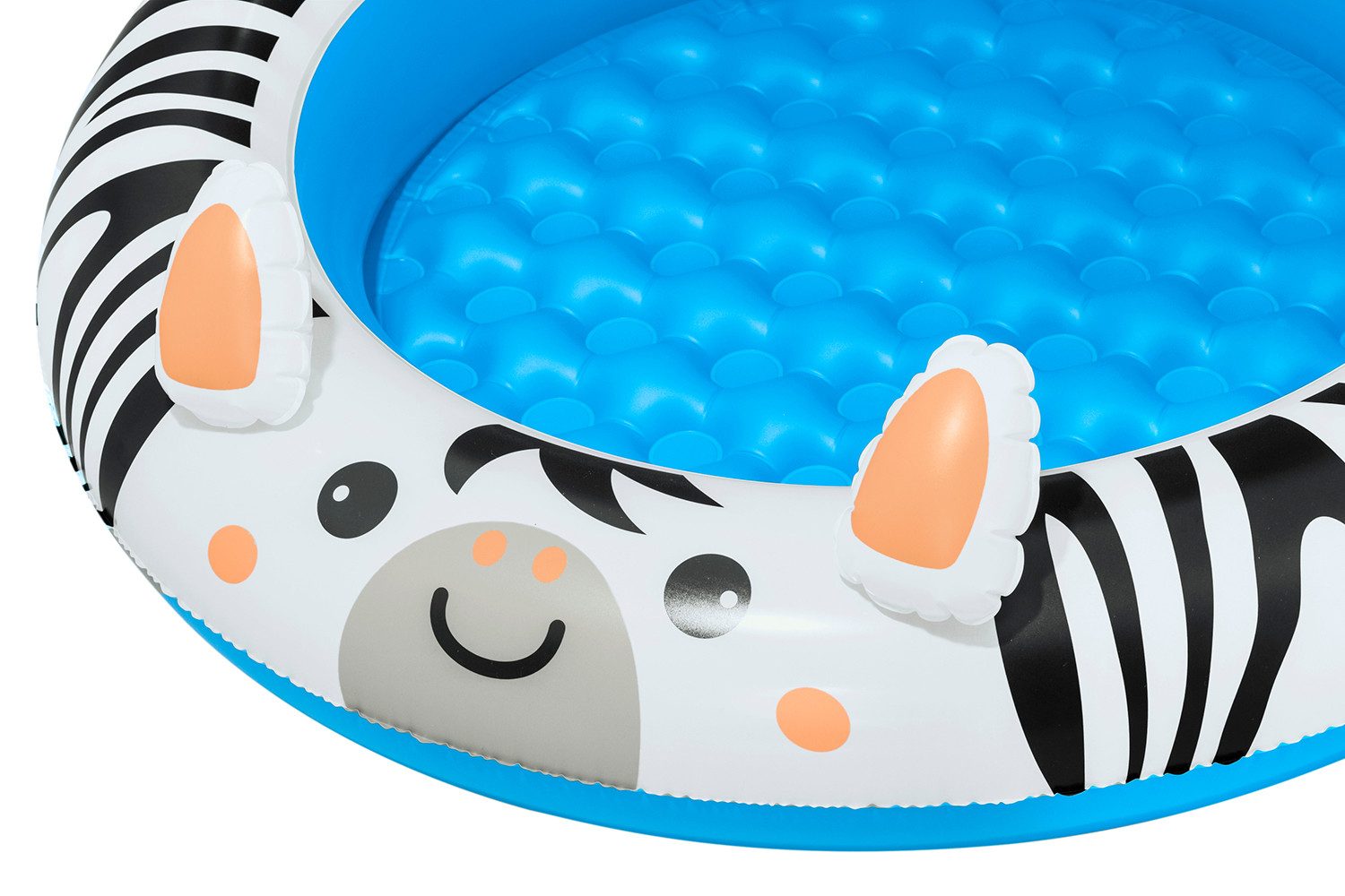 Bestway Planschbecken Safari Sun™, (Packung, 1-tlg., mit Sonnenschutzdach Ø 97 x 66 cm), Weicher, aufblasbarer Boden