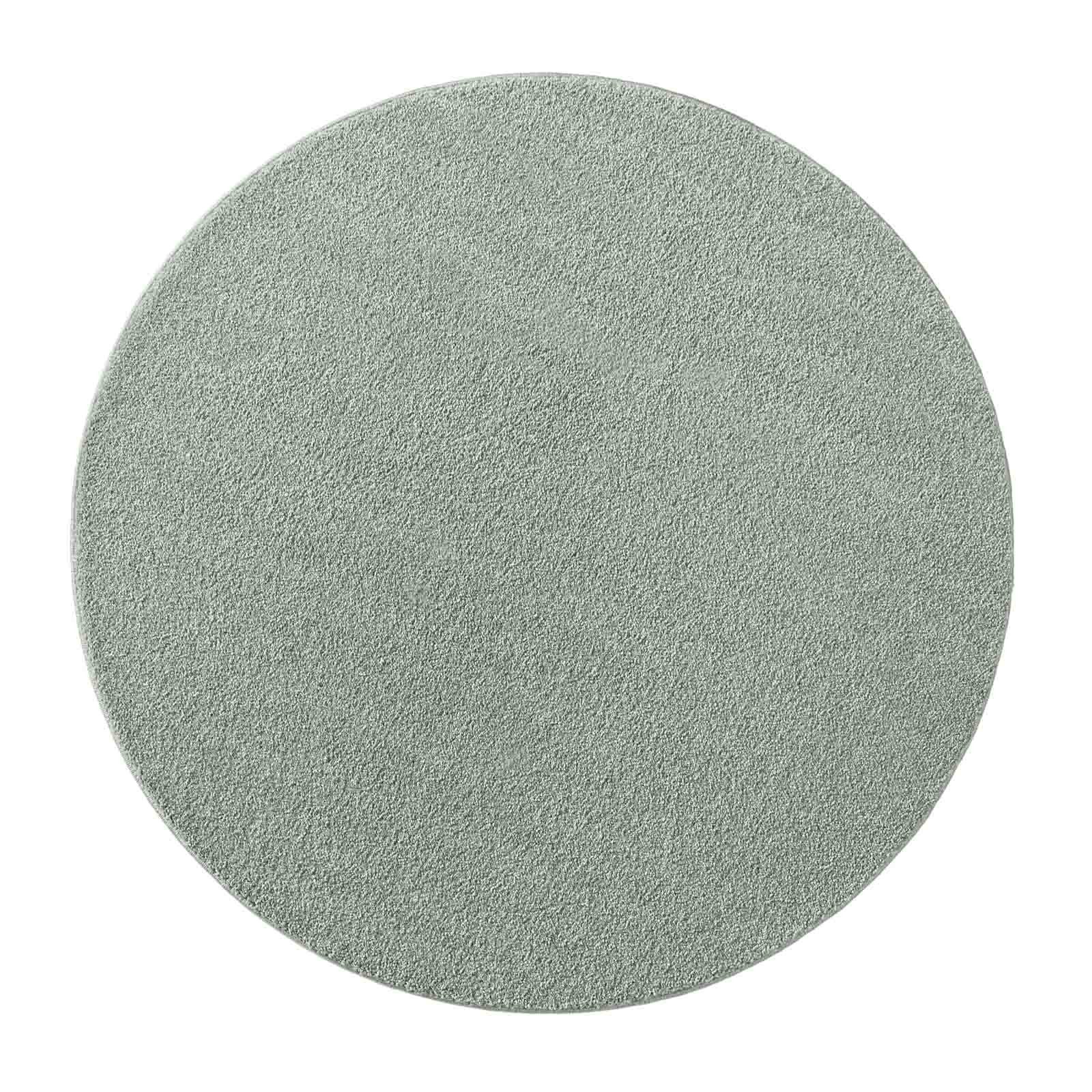 TaCa Home Teppich Kurzflor-Frisee-Teppich, rund, Höhe: günstig online kaufen