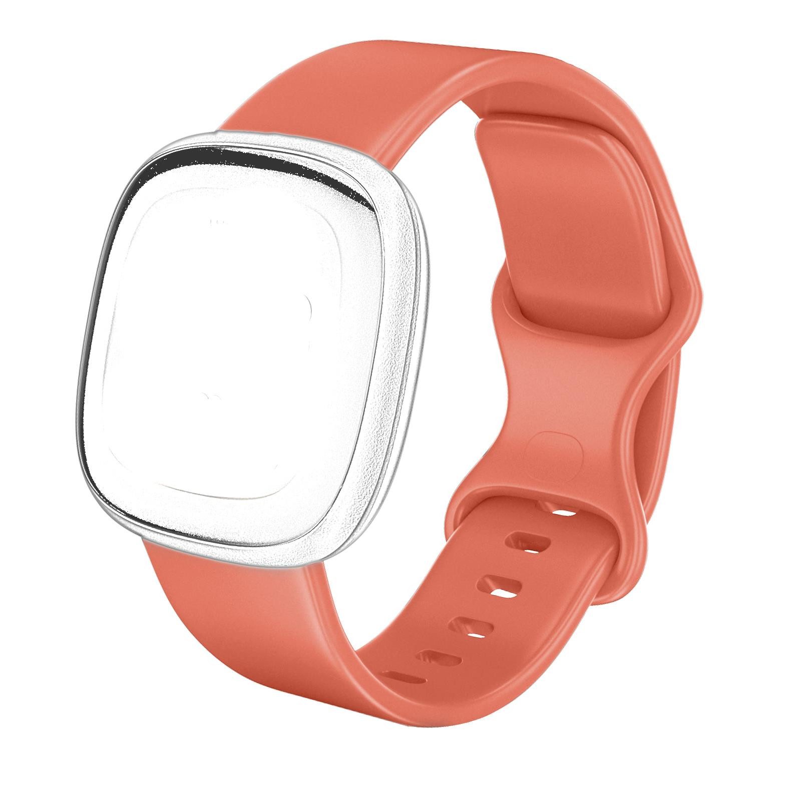 CoolGadget Smartwatch-Armband Fitnessarmband aus TPU / Silikon, für Fitbit Versa 3 / 4 Sport Uhrenarmband Fitness Band Unisex Größe L