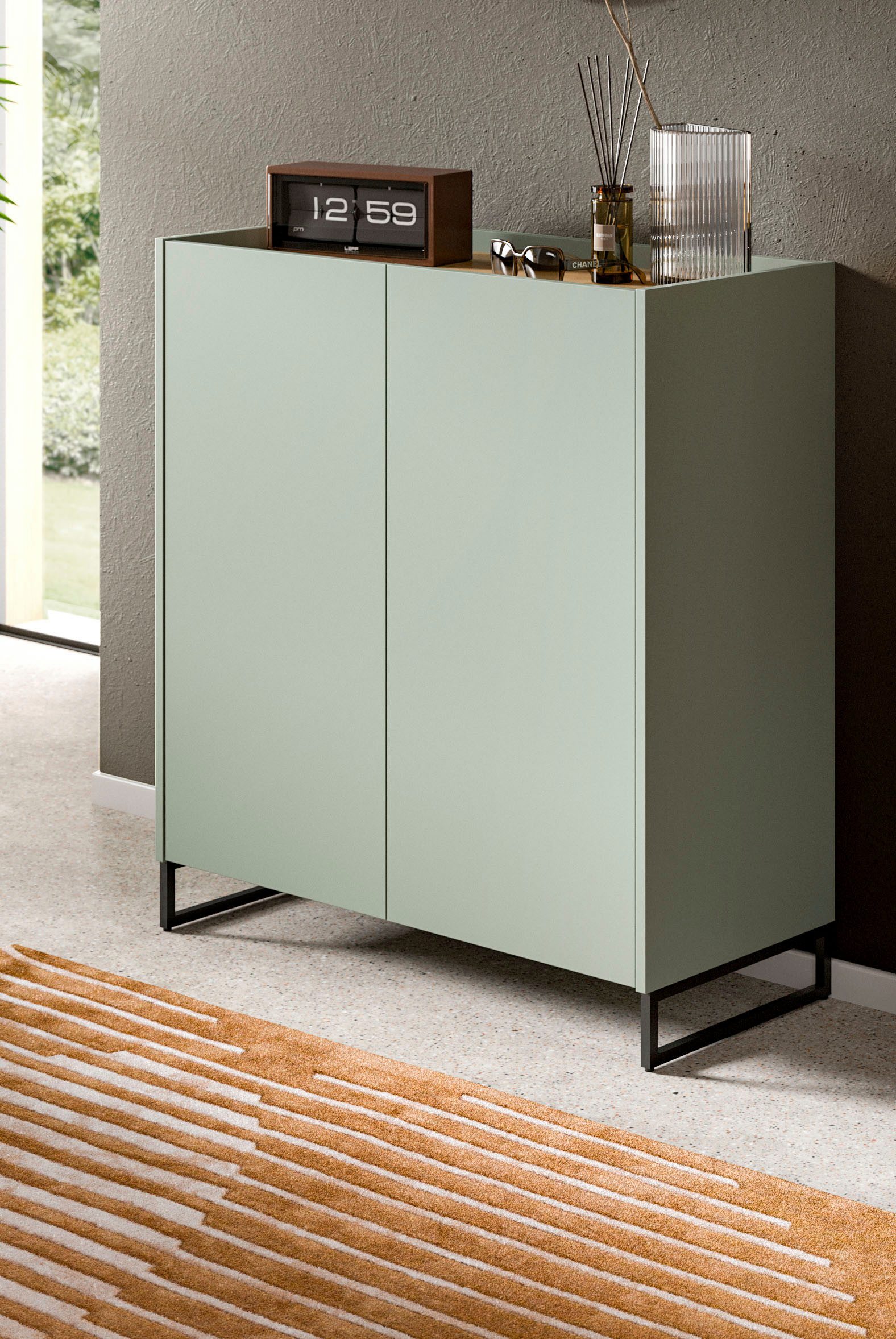 Home affaire Schuhschrank EVRID, Breite 90cm, 2 Türen, 5 Einlegeböden, inkl günstig online kaufen