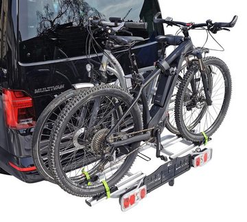 VDP Kupplungsfahrradträger VDPT011, für max. 2 Räder, (1-tlg), Fahrradträger 2 Fahrräder E-Bike Anhängerkupplung Heckträger klappbar