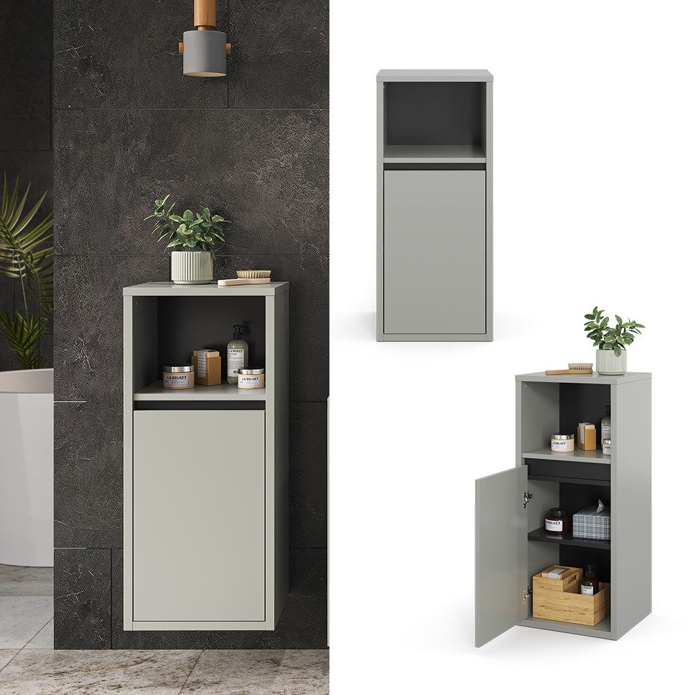 Vicco Midischrank Viola, Grau/Anthrazit, 37.8 x günstig online kaufen