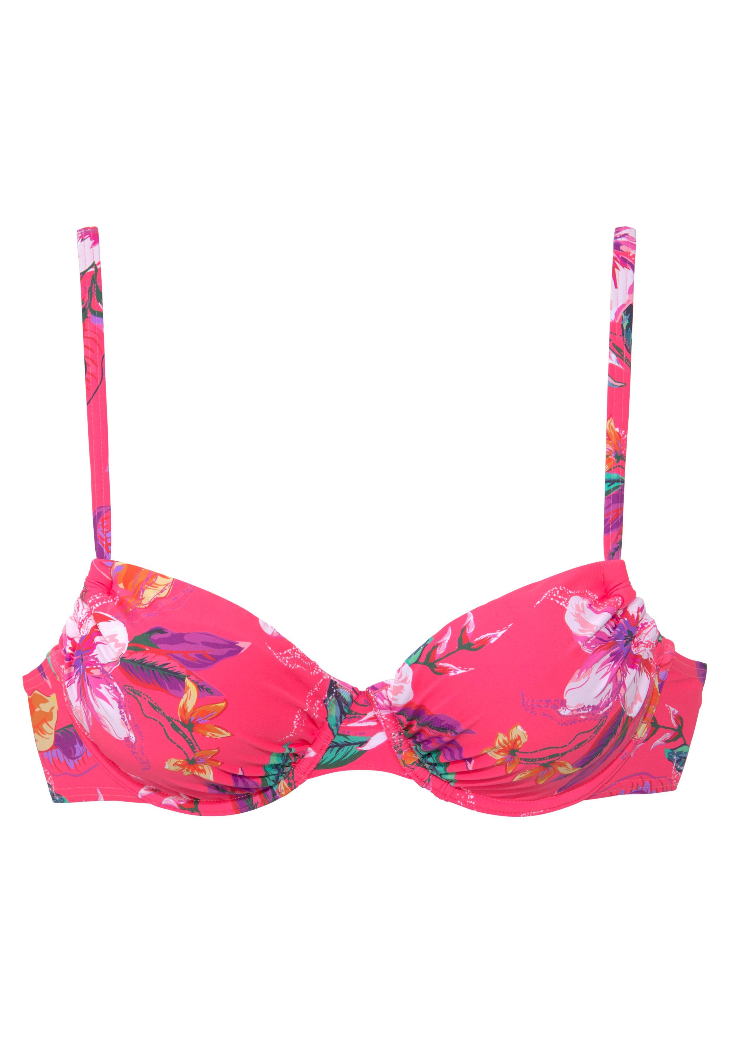 LASCANA Bügel-Bikini-Top Malia, mit tropischem Print. € 39,99