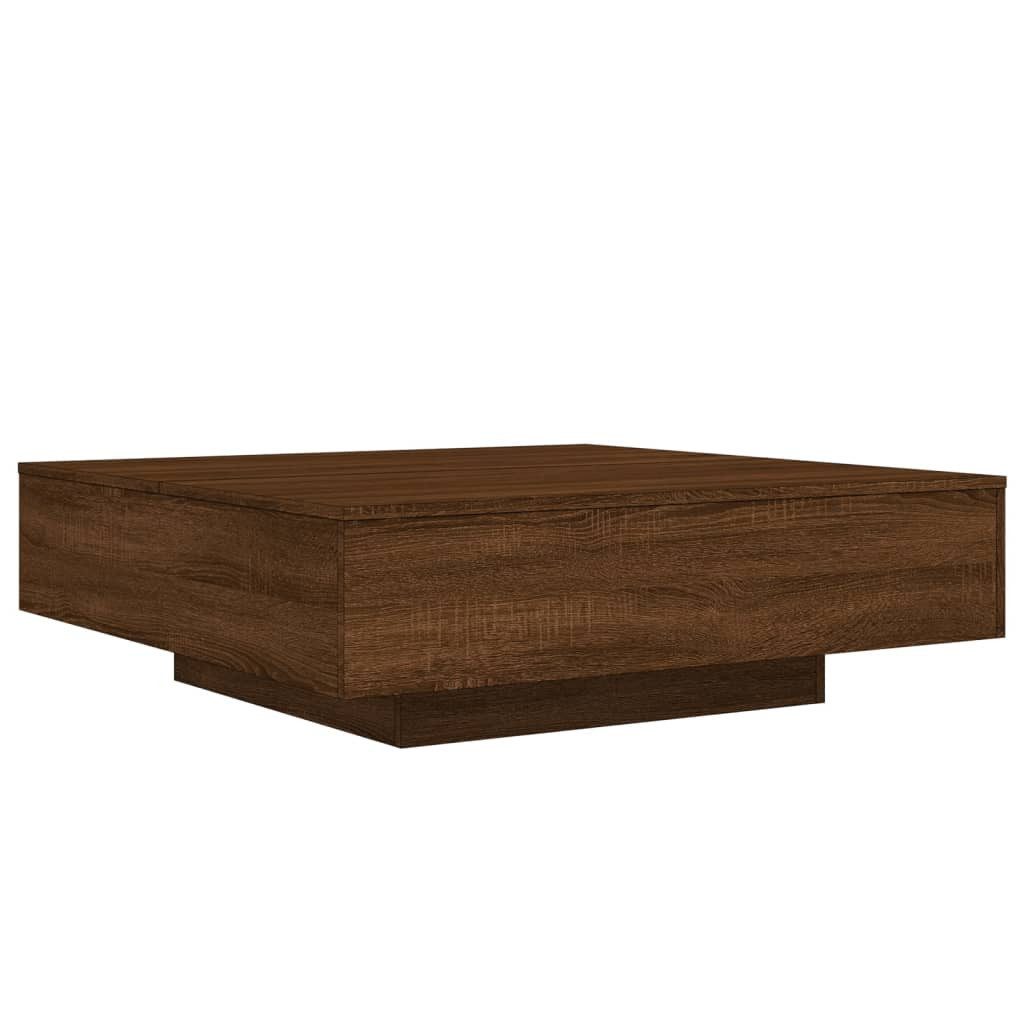 Couchtisch Couchtisch Braun Eichen-Optik 100x100x31 cm Spanplatte