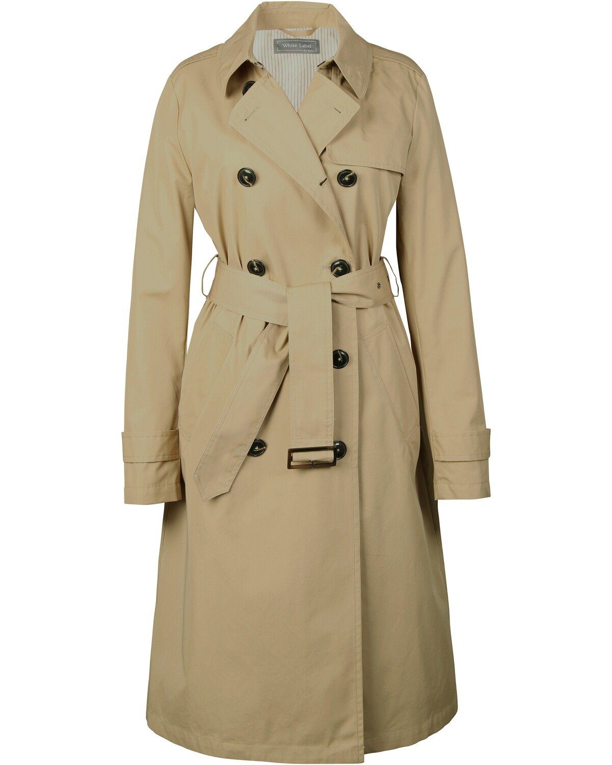 White Label Langmantel Trenchcoat