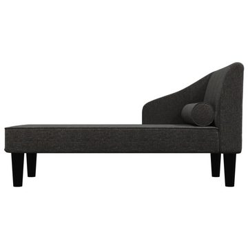 vidaXL Sofa Ottomane Liegesofa Recamiere Sofa Couch 2-Sitzer Schwarz Stoff