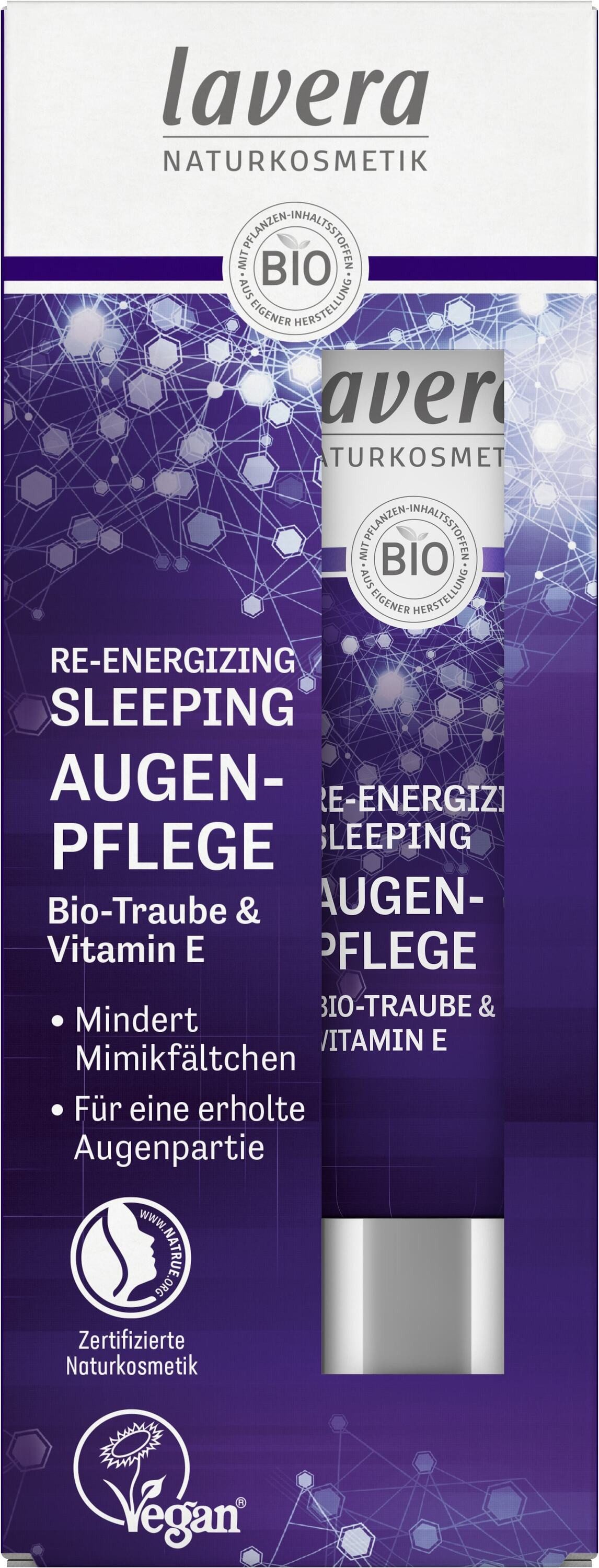lavera Augencreme Re-Energizing Sleeping Augenpflege