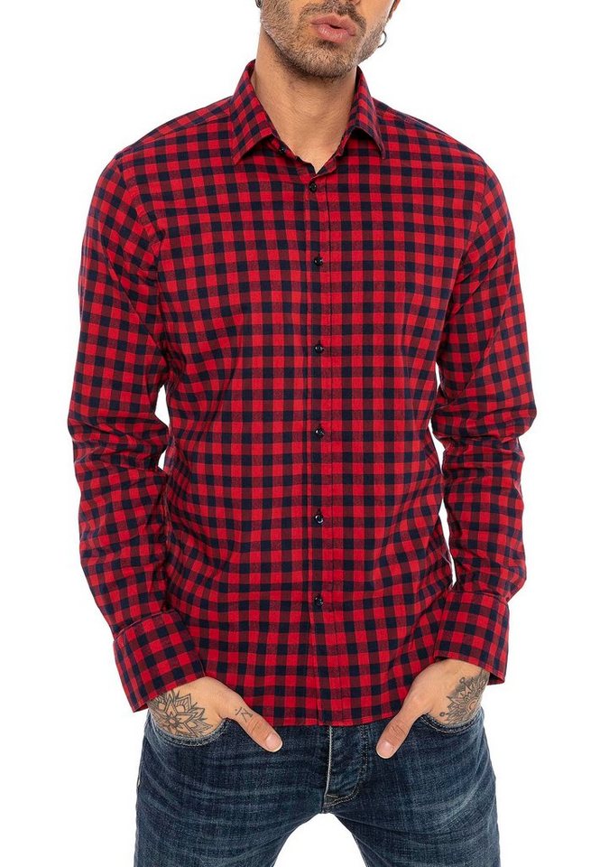 RedBridge Karohemd Casual Plaid Modern Fit Premium Qualität