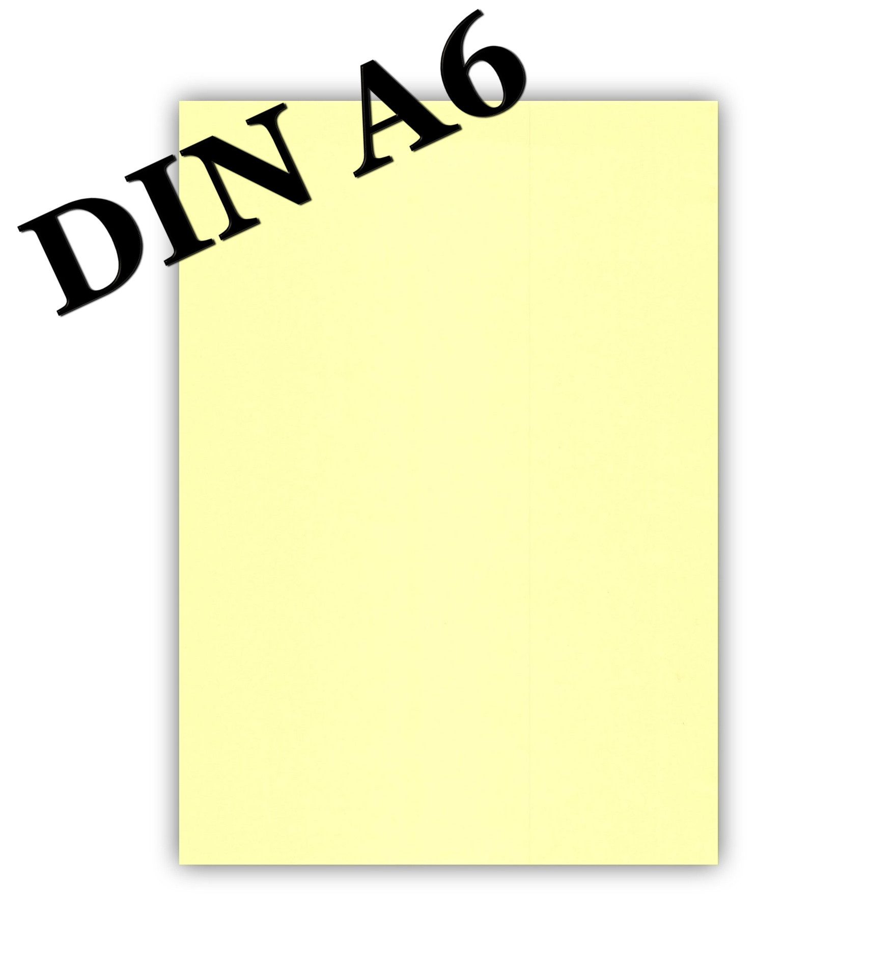 LYSCO Briefpapier farbige Premium Briefbogen Caribic, Farbe Zitronengelb (CAR-735), Schreibpapier gelb- Formate DIN A3, A4, A5, A6, DIN lang