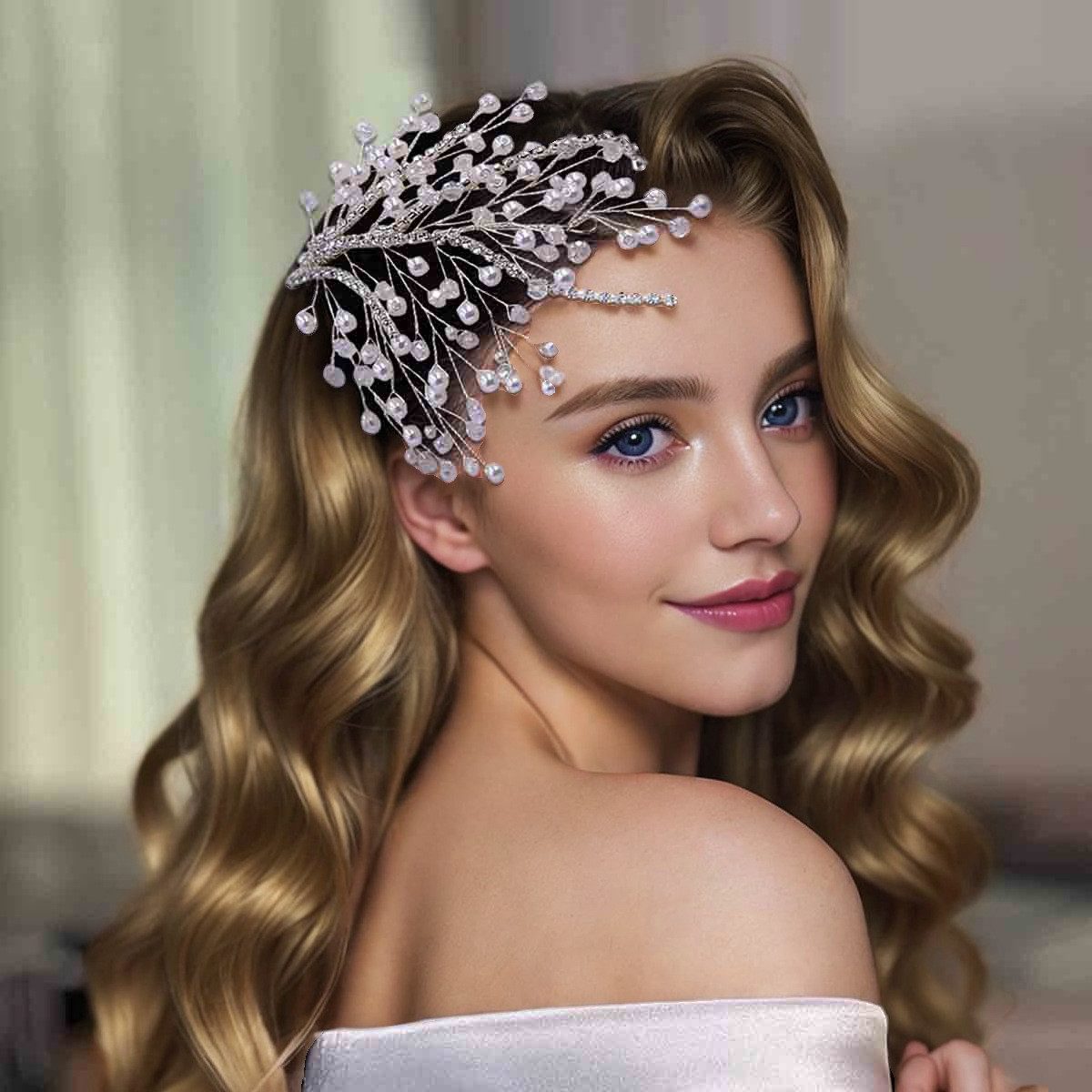 RWEUOQ Haarspange Haarspange Blumenstirnband Hochzeit Haarkamm günstig online kaufen