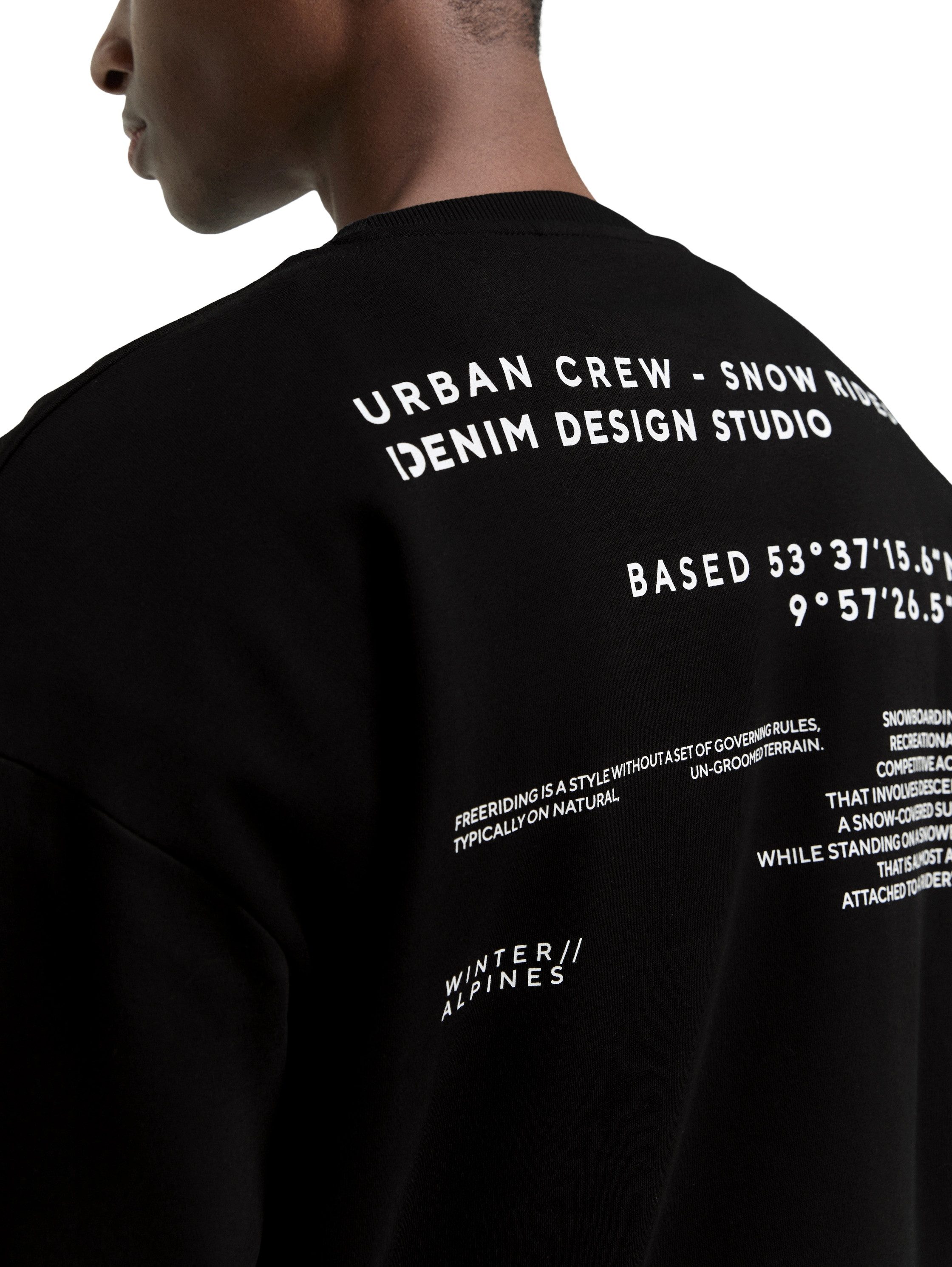 TOM TAILOR Denim Sweatshirt mit Schriftzügen