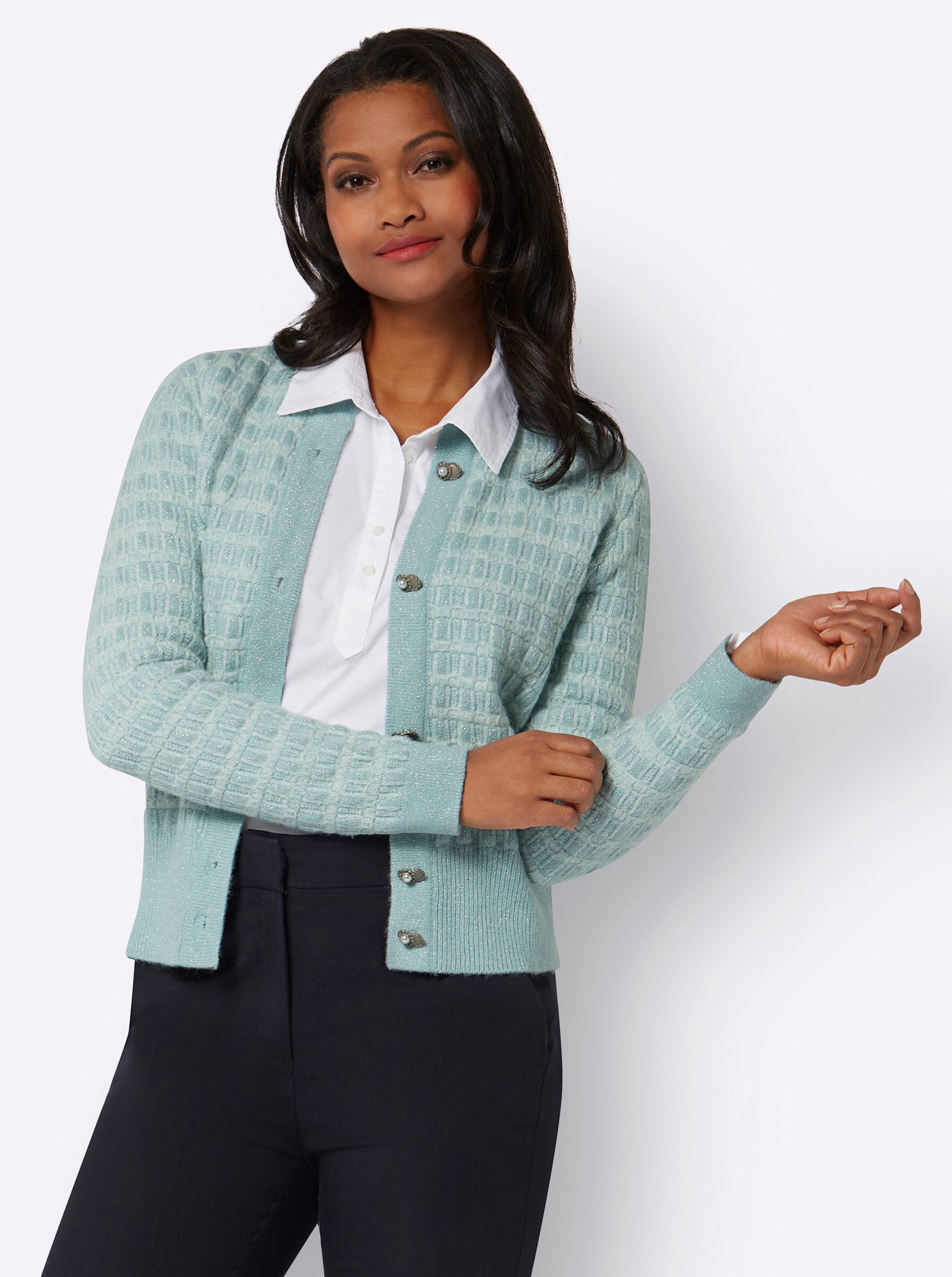 Witt Strickjacke Jacquardstrickjacke . günstig online kaufen