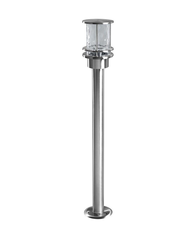 Ledvance Sockelleuchte stainless steel, max. 60W, E27, IP44, wassergeschützt, G, L154mm, wassergeschützt