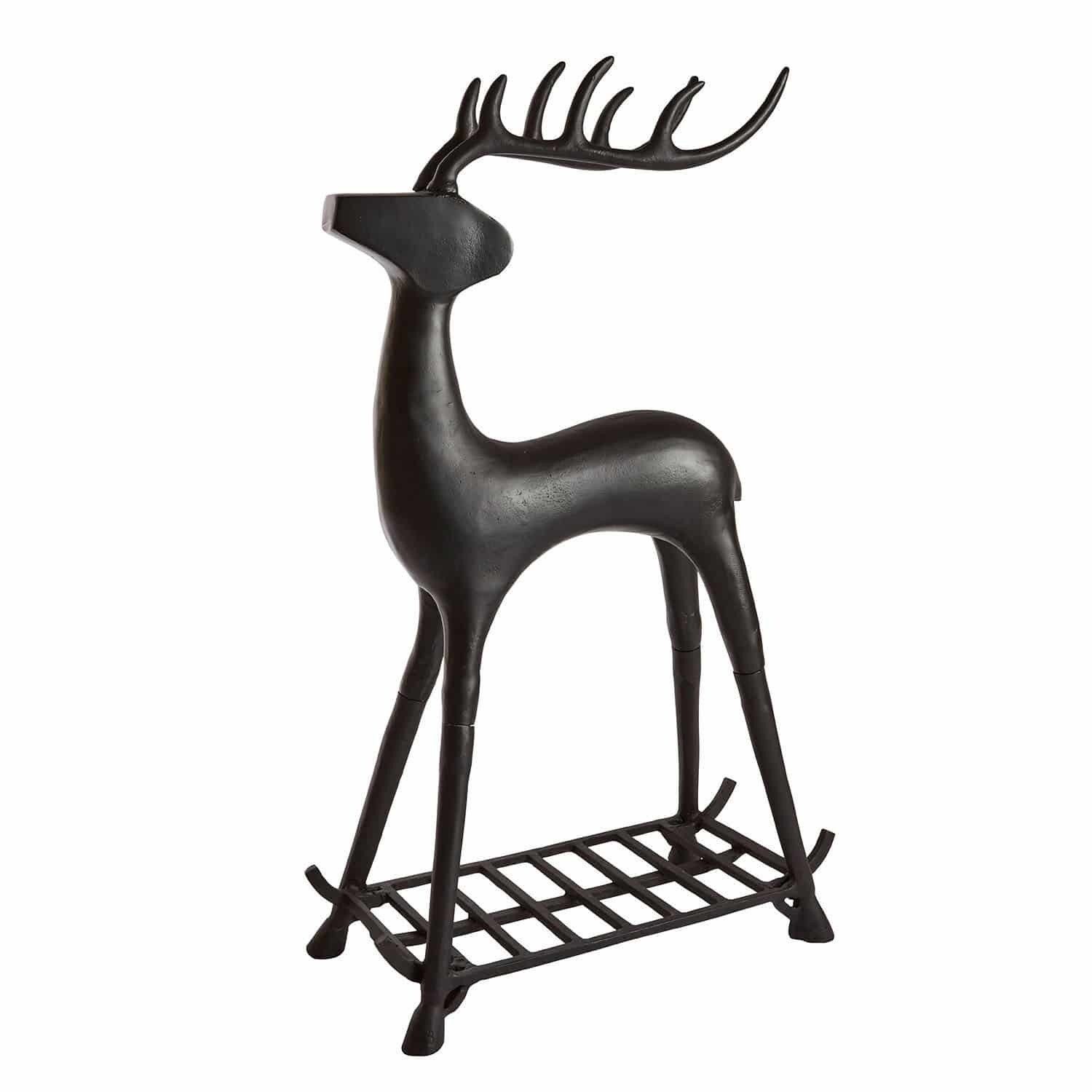 Mirabeau Weihnachtsfigur Feuerholzhalter Cuerno antikschwarz (kein günstig online kaufen