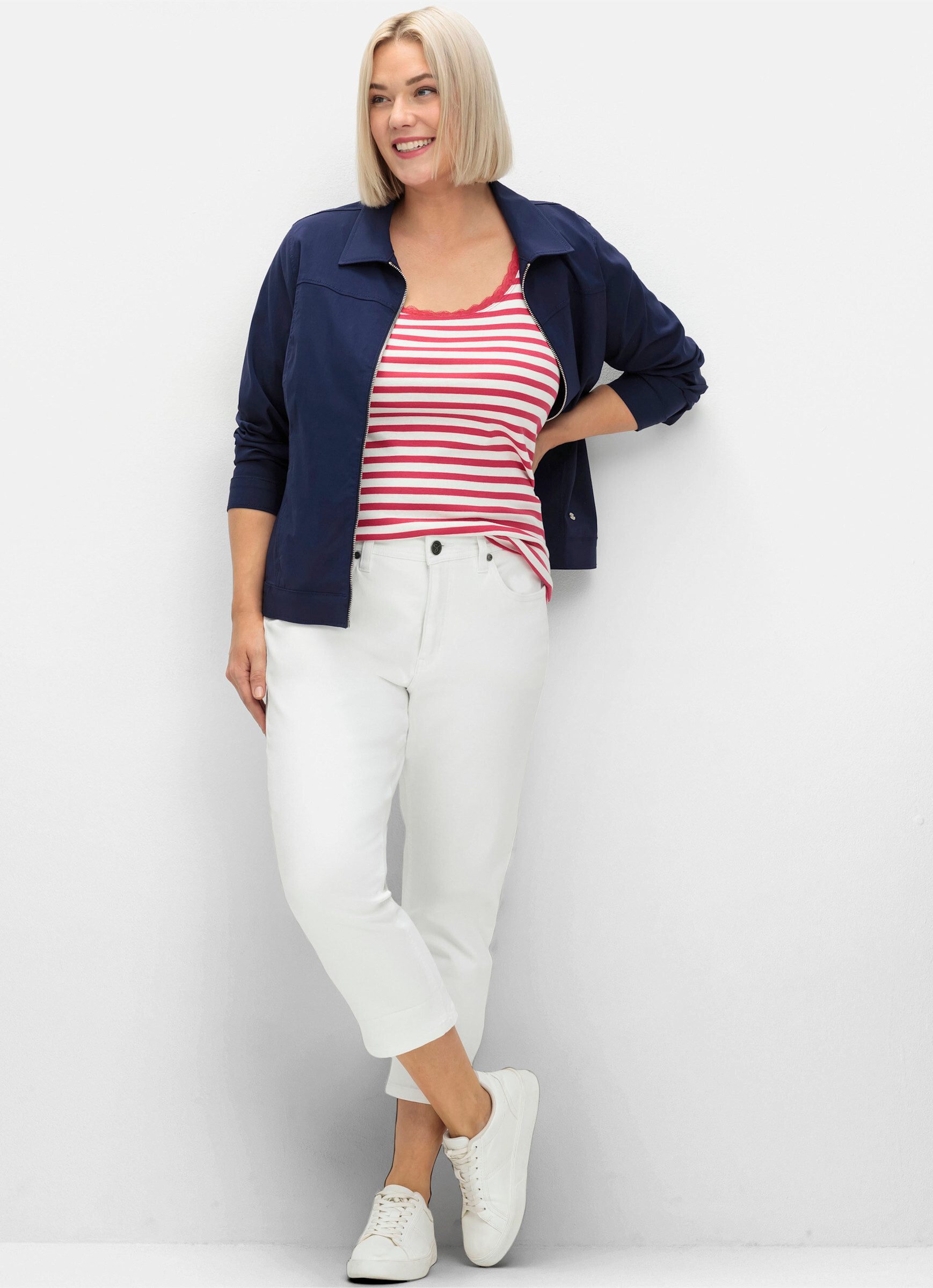 Sheego Shirttop Tanktop Ärmellos günstig online kaufen