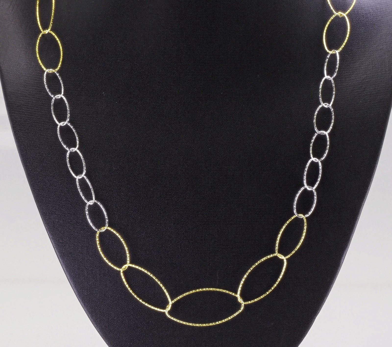 Der Kettenmacher Silberkette Fantasie NETT-80BCG Damen Halskette, diamantiert