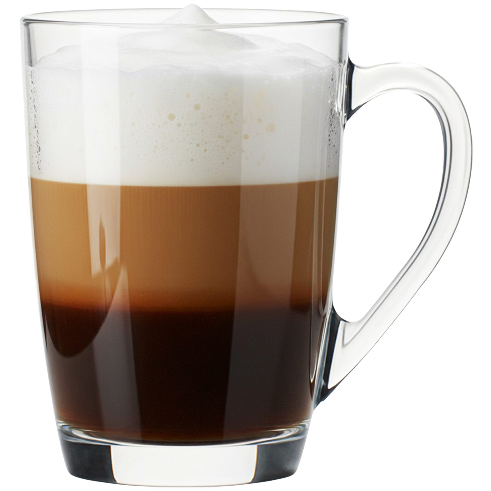 KONZEPT Espressoglas Set 6er – 300 ml Kaffeegläser Praktische Tassen für Kaffee und Tee, 6-tlg., Spülmaschinengeeignet, die zu allen gängigen Kaffeema