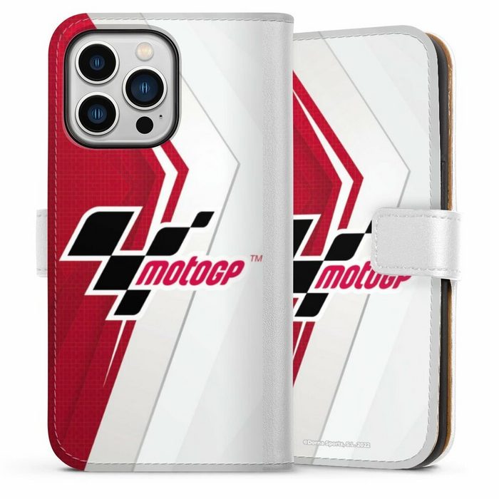 DeinDesign Handyhülle MotoGP Logo Motorsport Logo Grey and Red Apple iPhone 13 Pro Hülle Handy Flip Case Wallet Cover