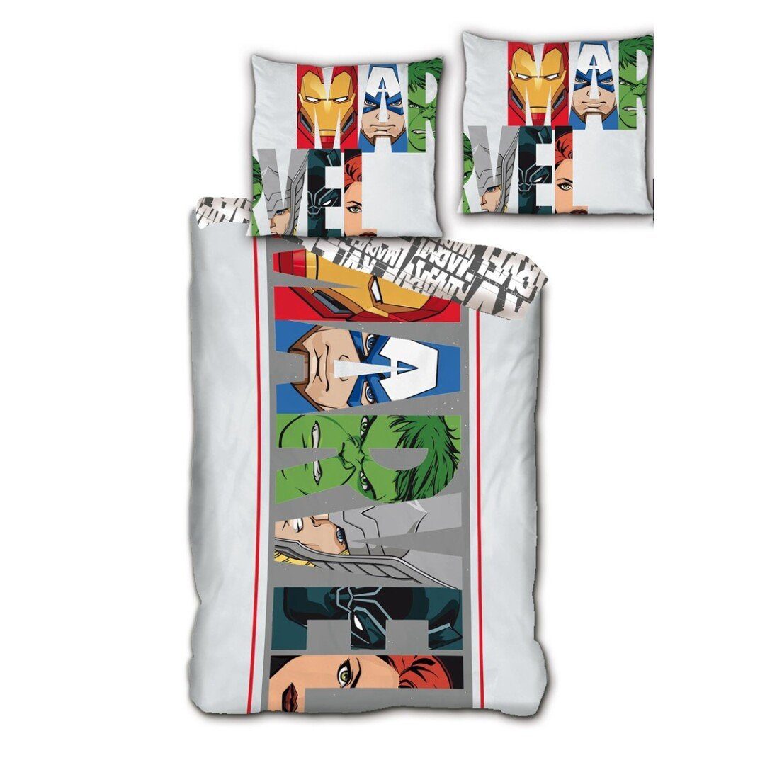 Bettwäsche Marvel Avengers Bettwäsche Set, MARVEL, Mikrofaser, Deckenbezug 135-140x200cm - Kissenbezug - 63x63 cm